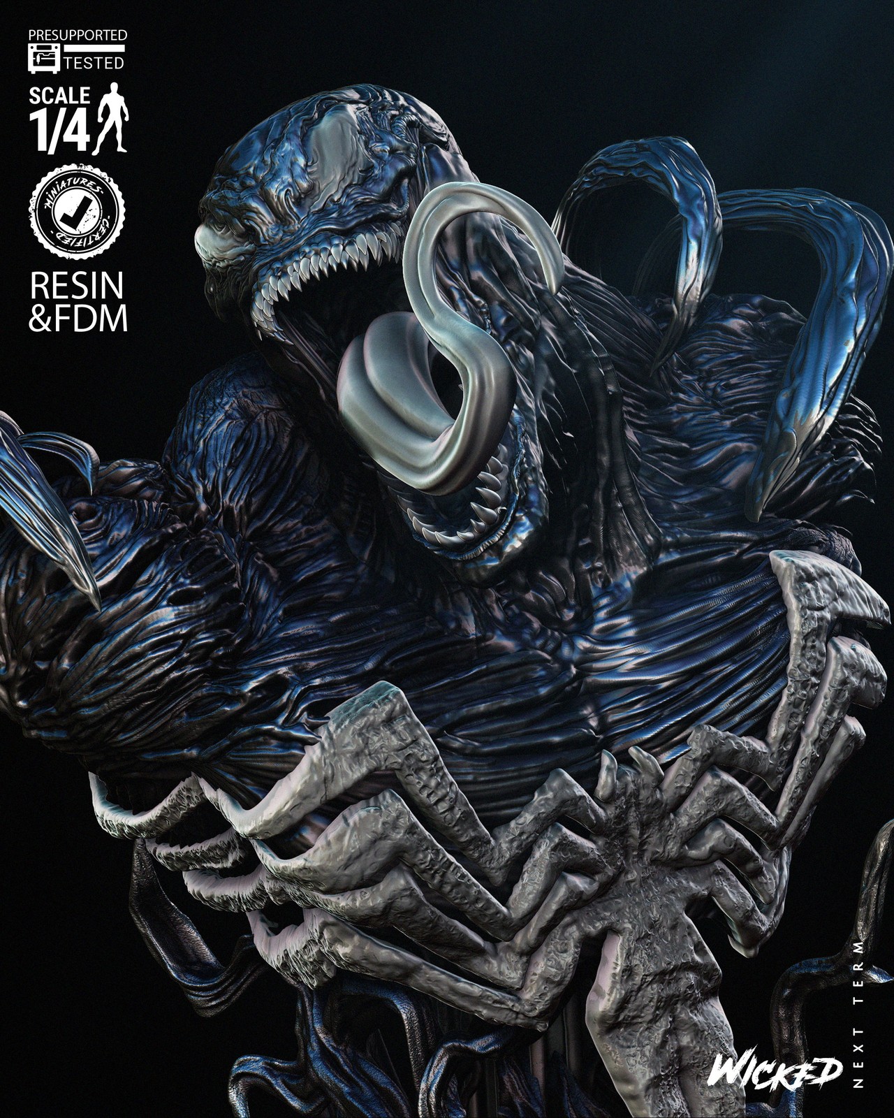 Venom Bust Portrait - Image 3