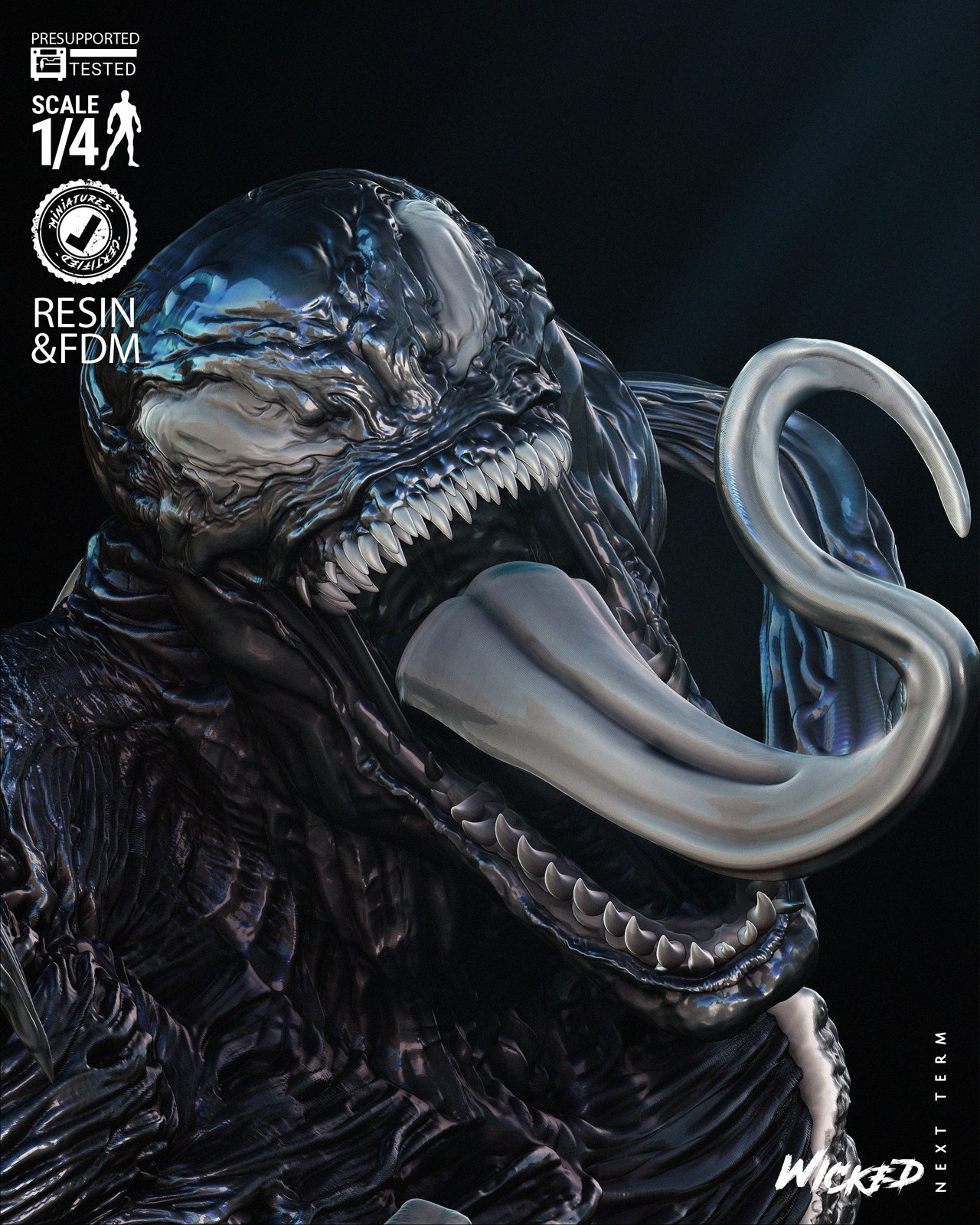 Venom Bust Portrait - Image 4