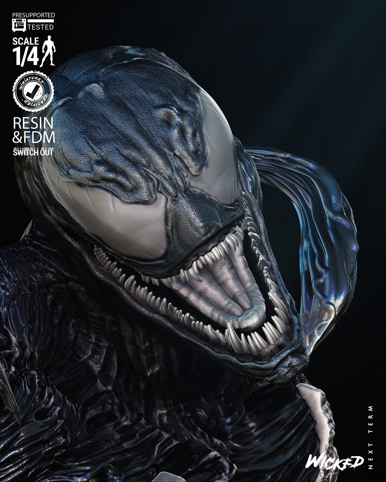 Venom Bust Portrait - Image 5