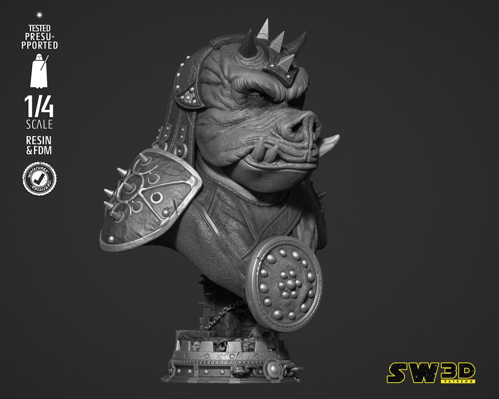Gamorrean Guard Portrait Bust - Image 3