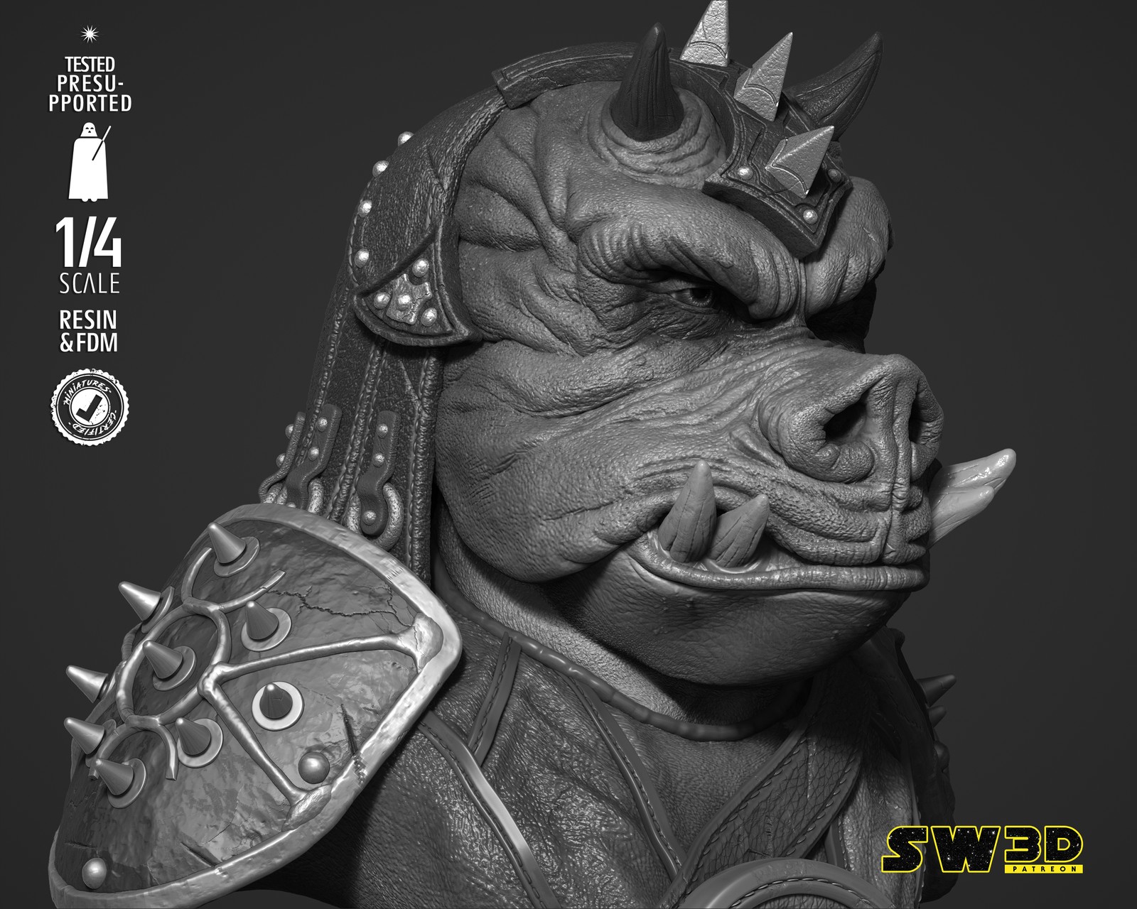 Gamorrean Guard Portrait Bust - Image 4
