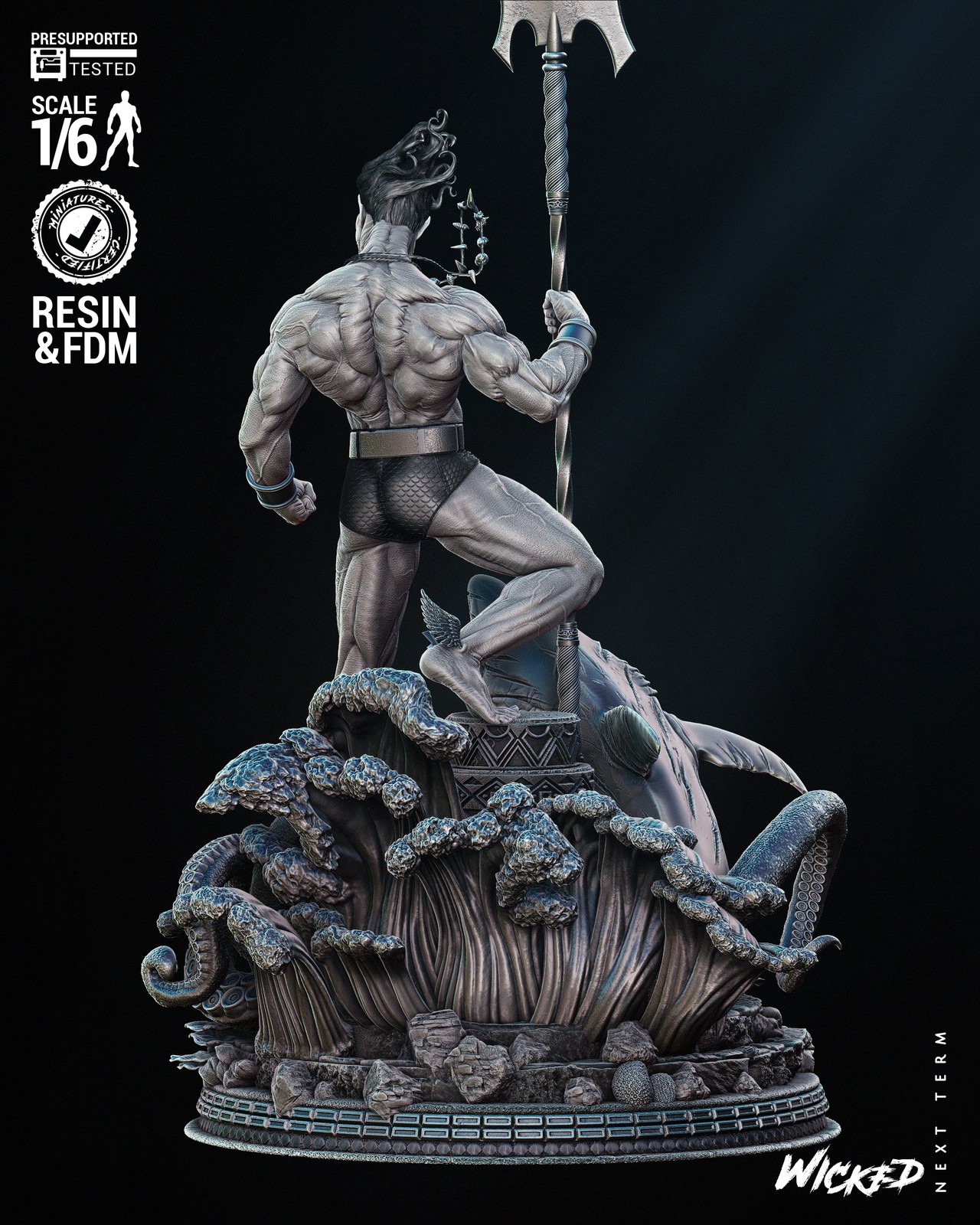 Namor Comic Silver Age Sculpture - Image 4