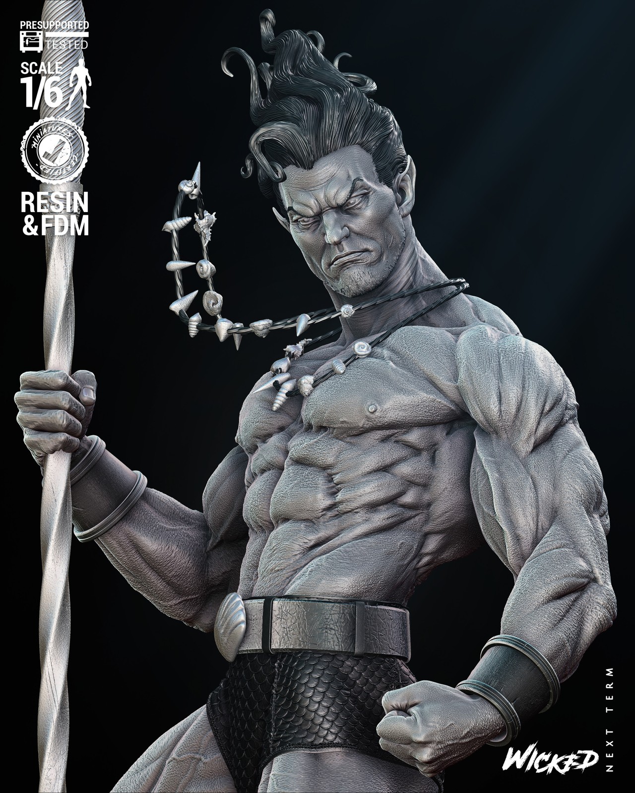 Namor Comic Silver Age Sculpture - Image 5