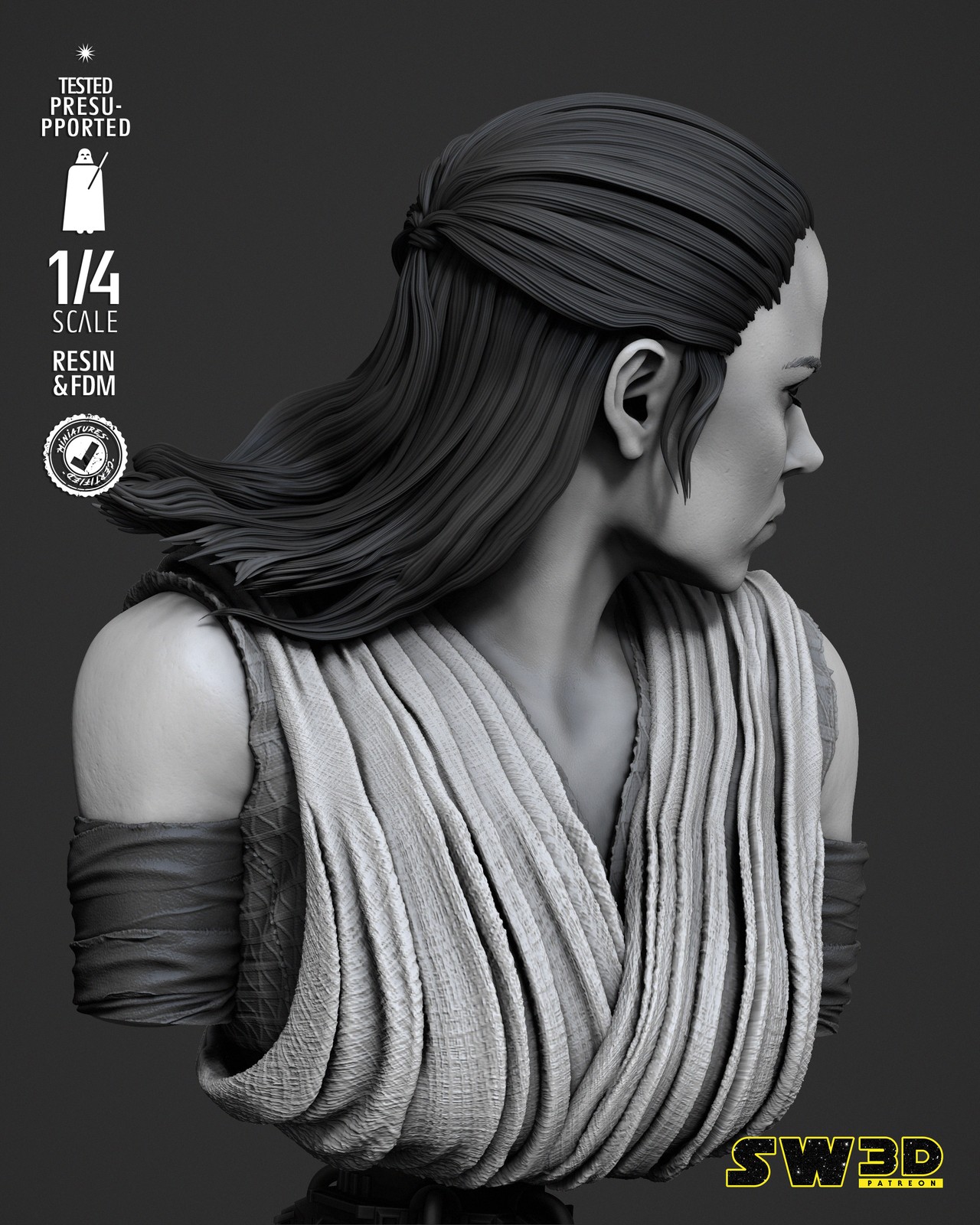 Rey Portrait Bust - Image 3