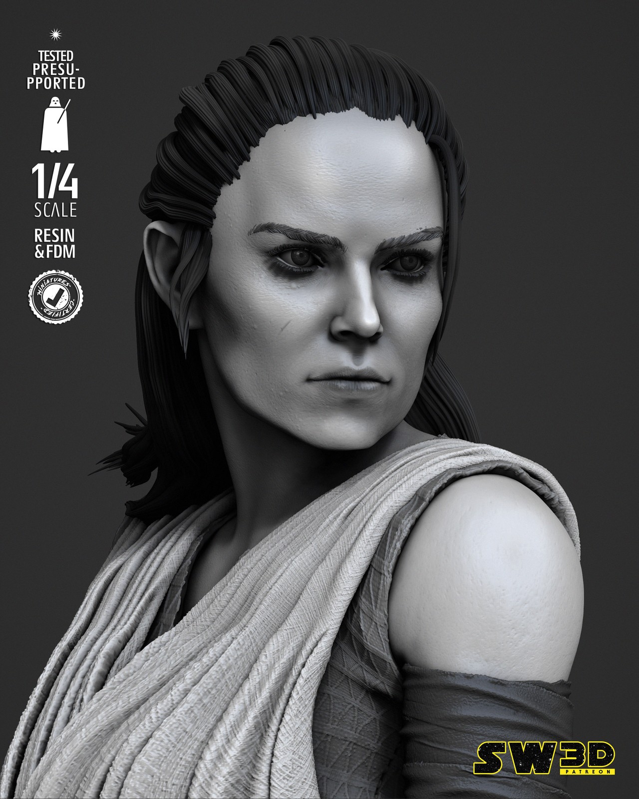 Rey Portrait Bust - Image 4