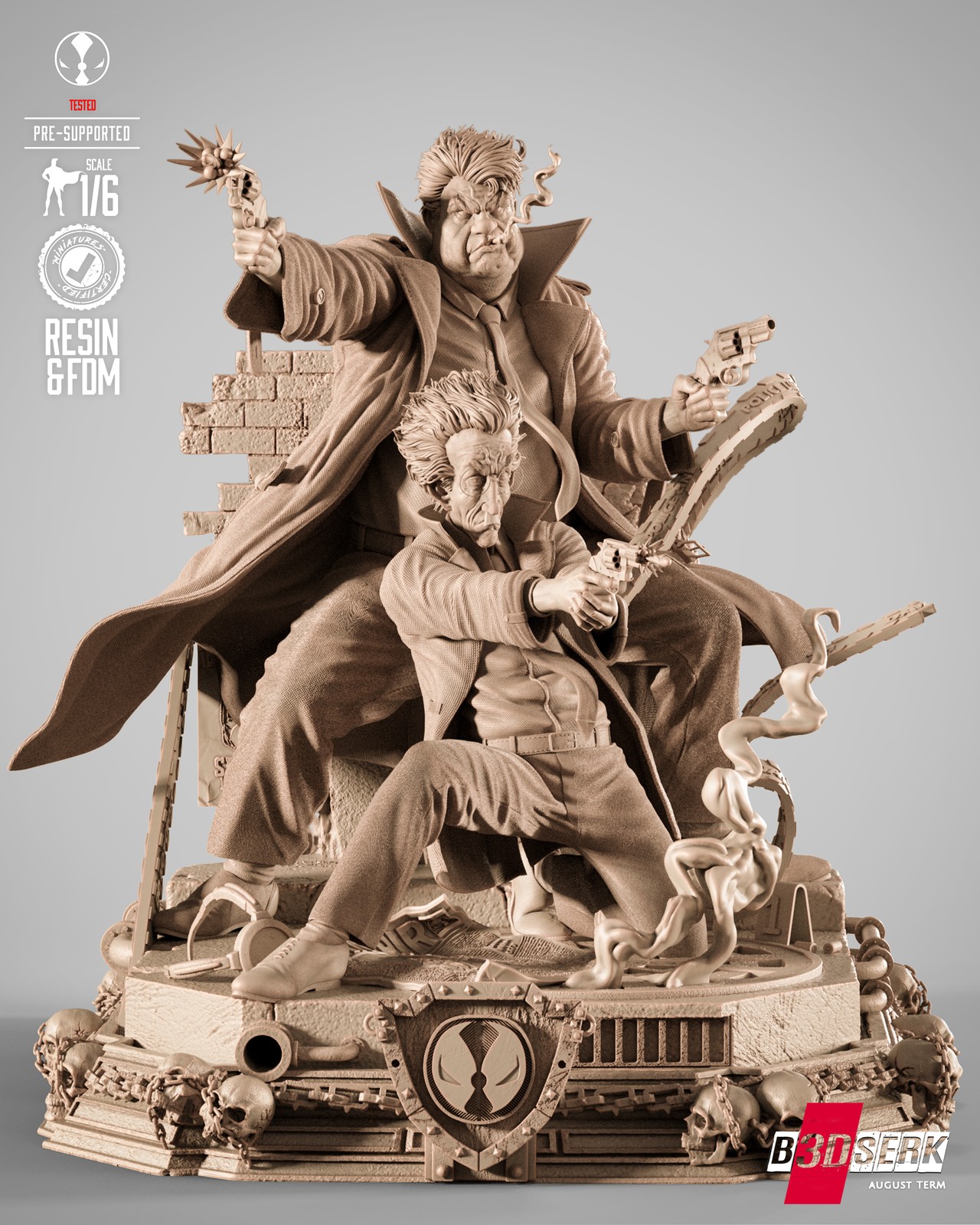 Sam and Twich Sculpture