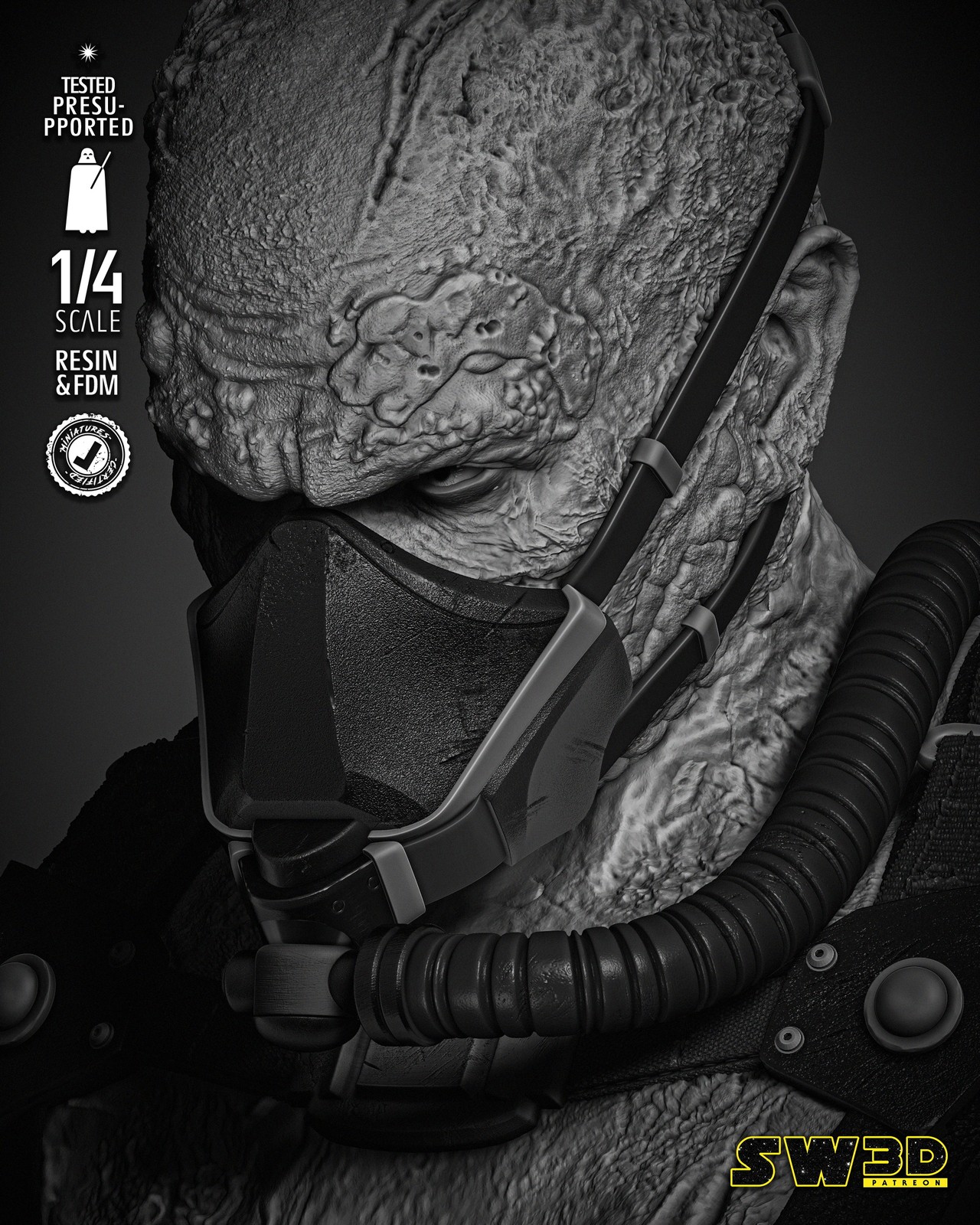 Darth Vader In The Bacta Tank Portrait Bust