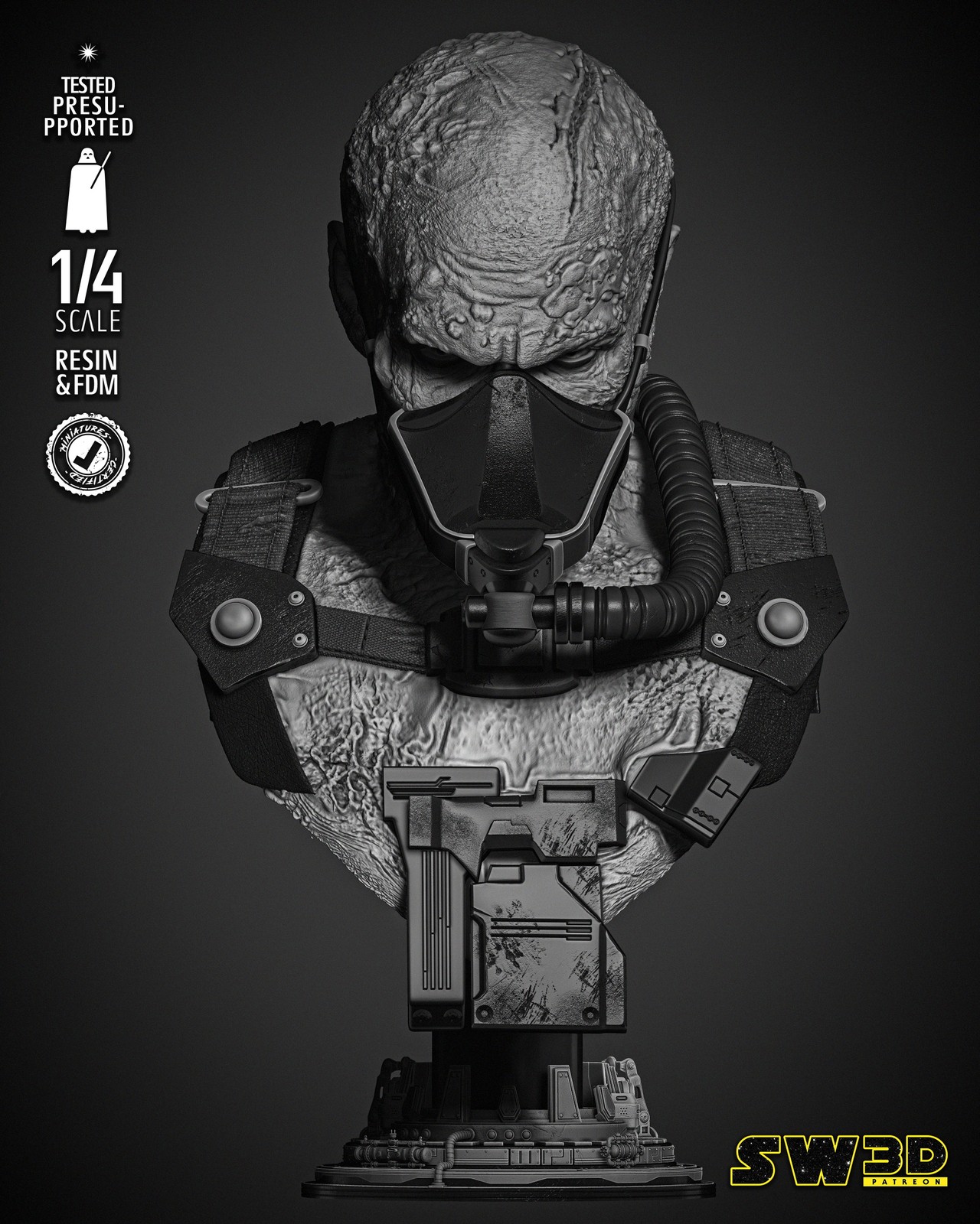 Darth Vader In The Bacta Tank Portrait Bust - Image 3