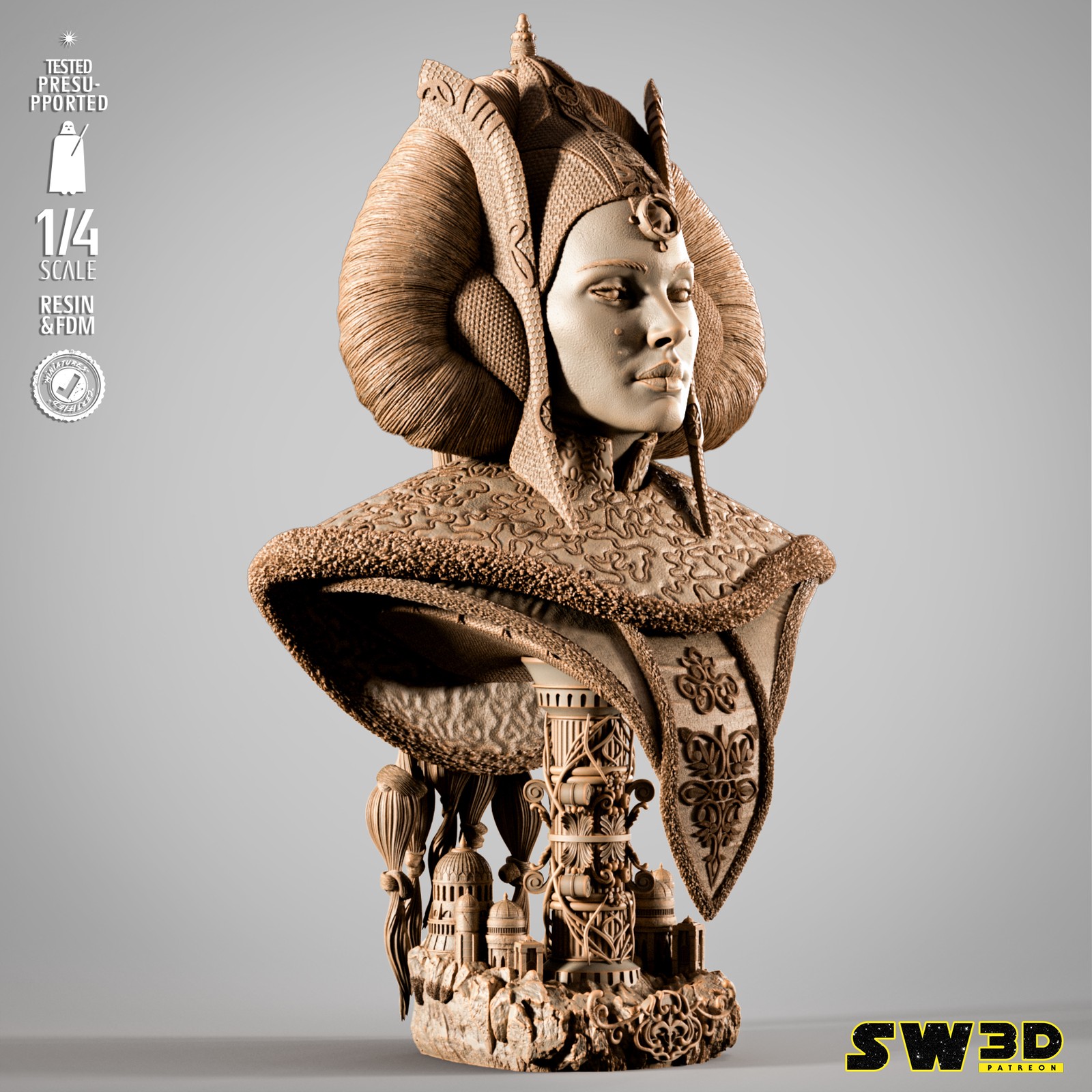 Princess Padme Portrait Bust - Image 3