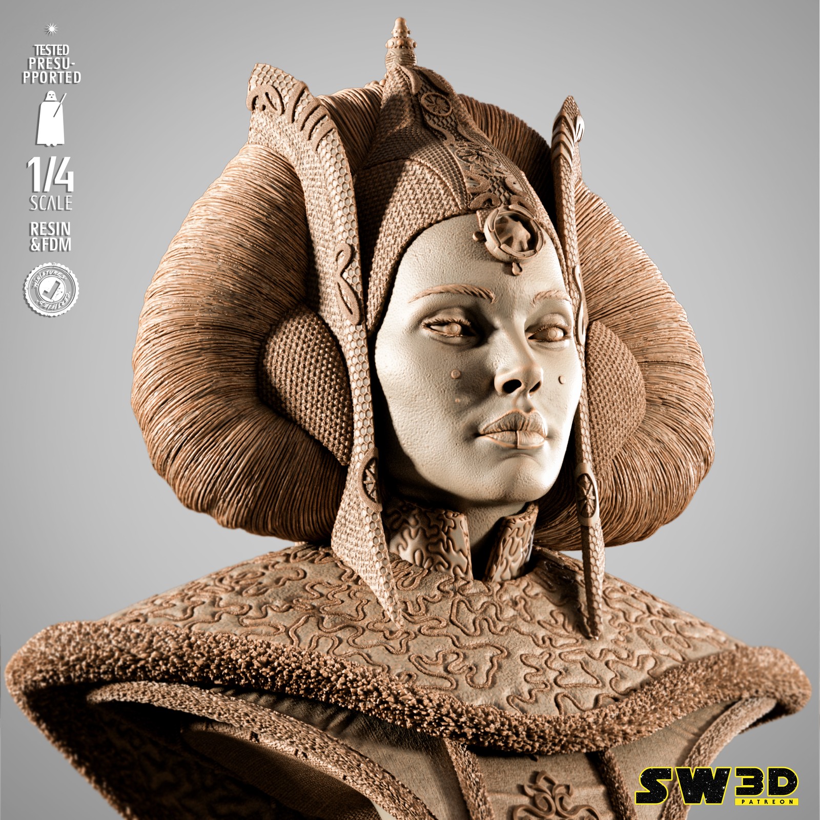 Princess Padme Portrait Bust - Image 5
