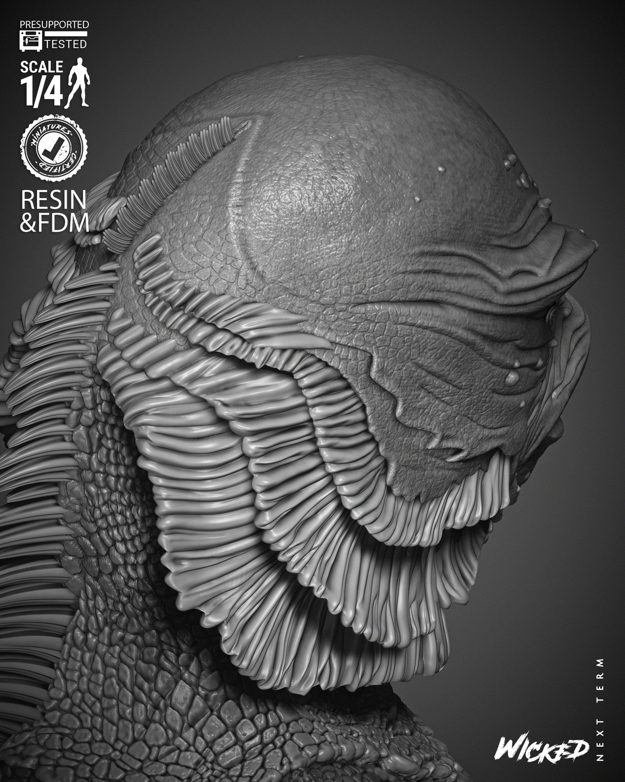 Creature Of The Black Lagoon Portrait Bust - Image 2