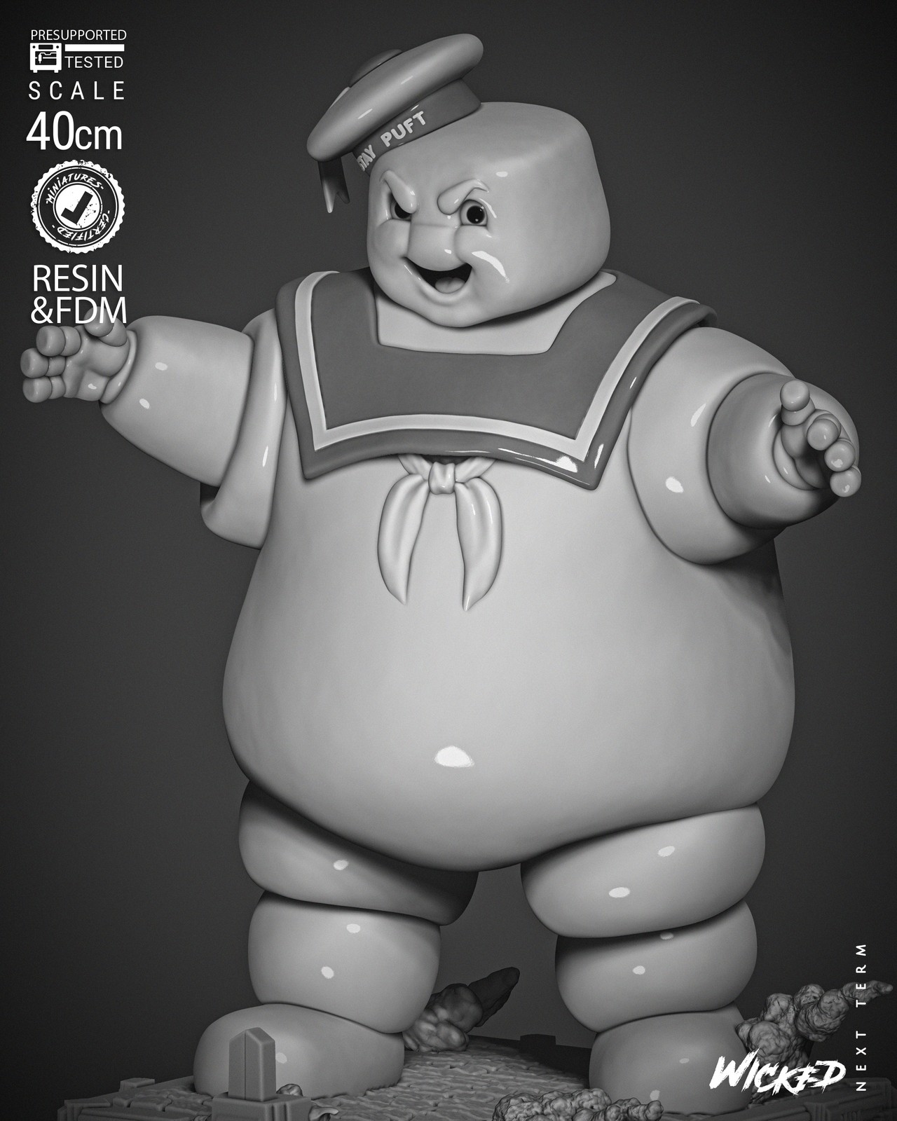 Mr Stay Puft Sculpture - Image 3