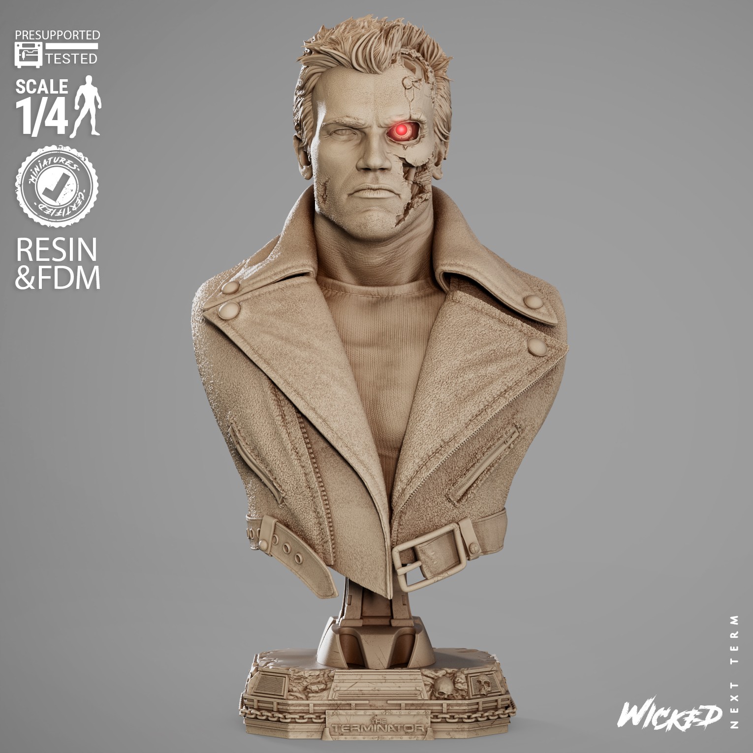 Terminator 1 Portrait Bust