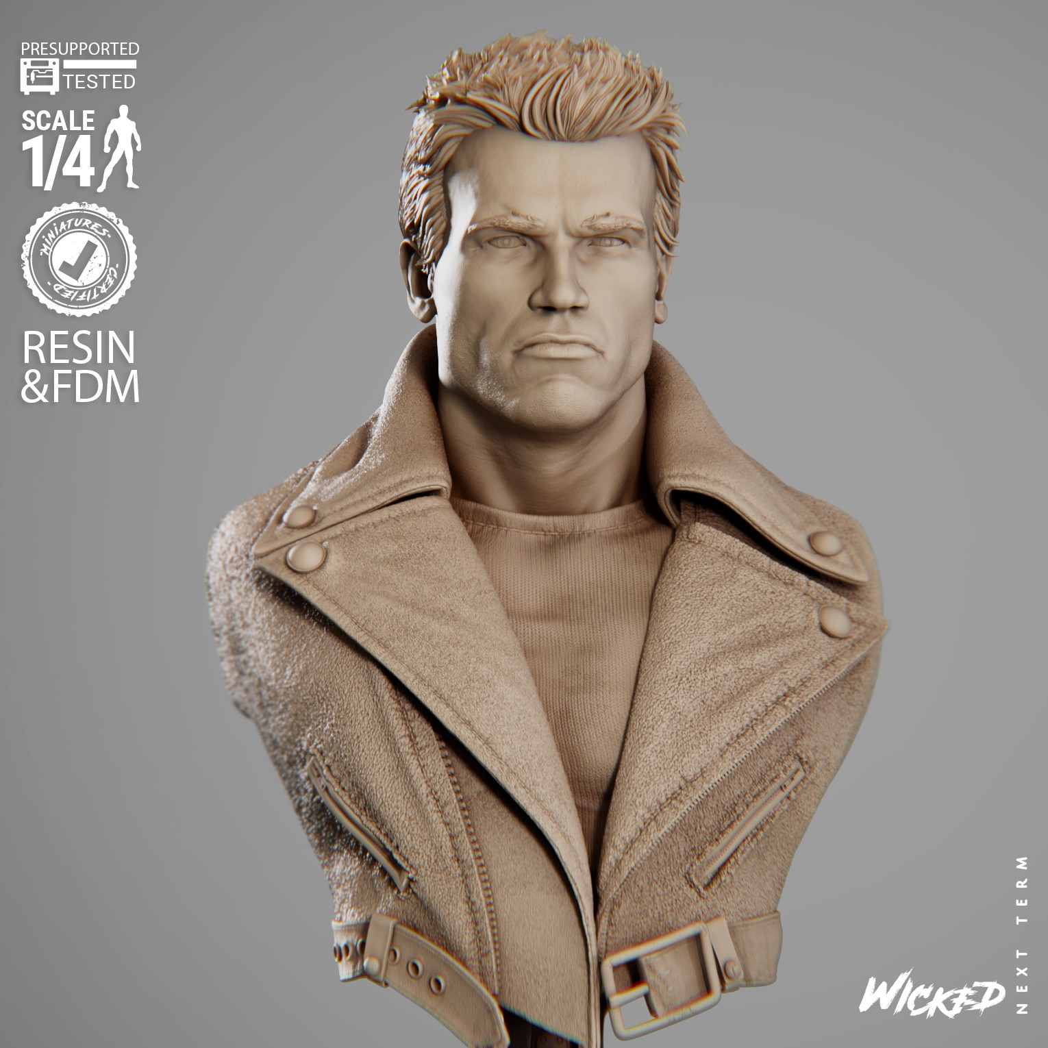 Terminator 1 Portrait Bust - Image 2