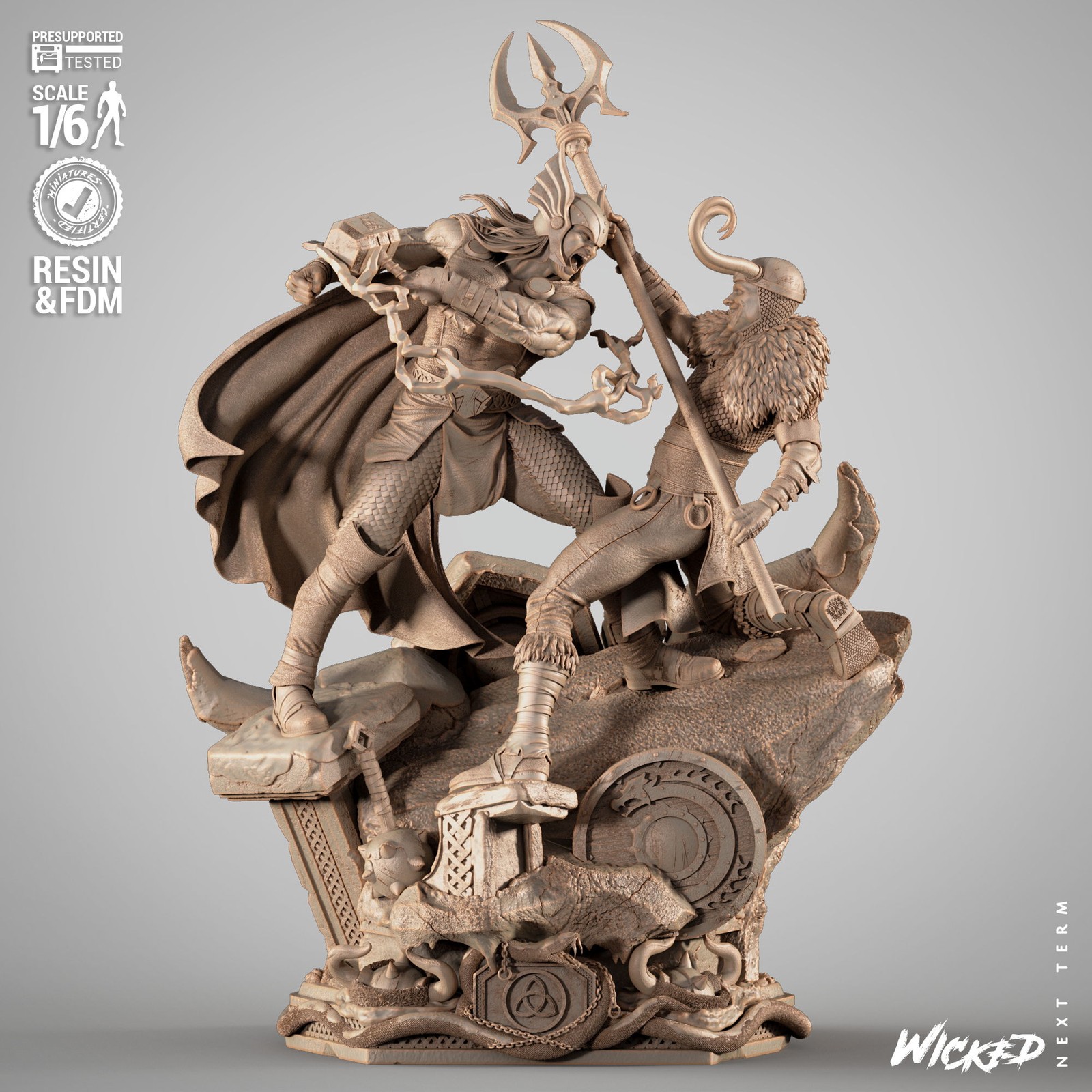 Thor and Loki Diorama