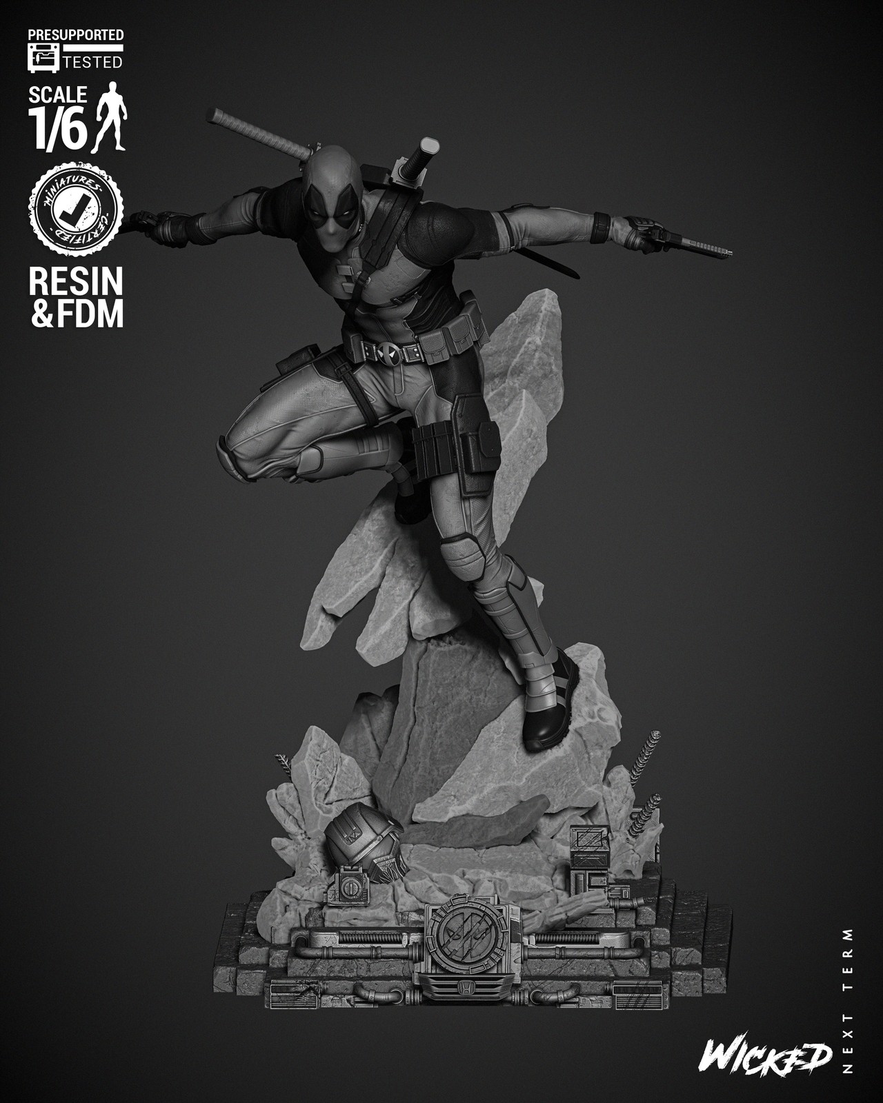 Deadpool 2024 Sculpture
