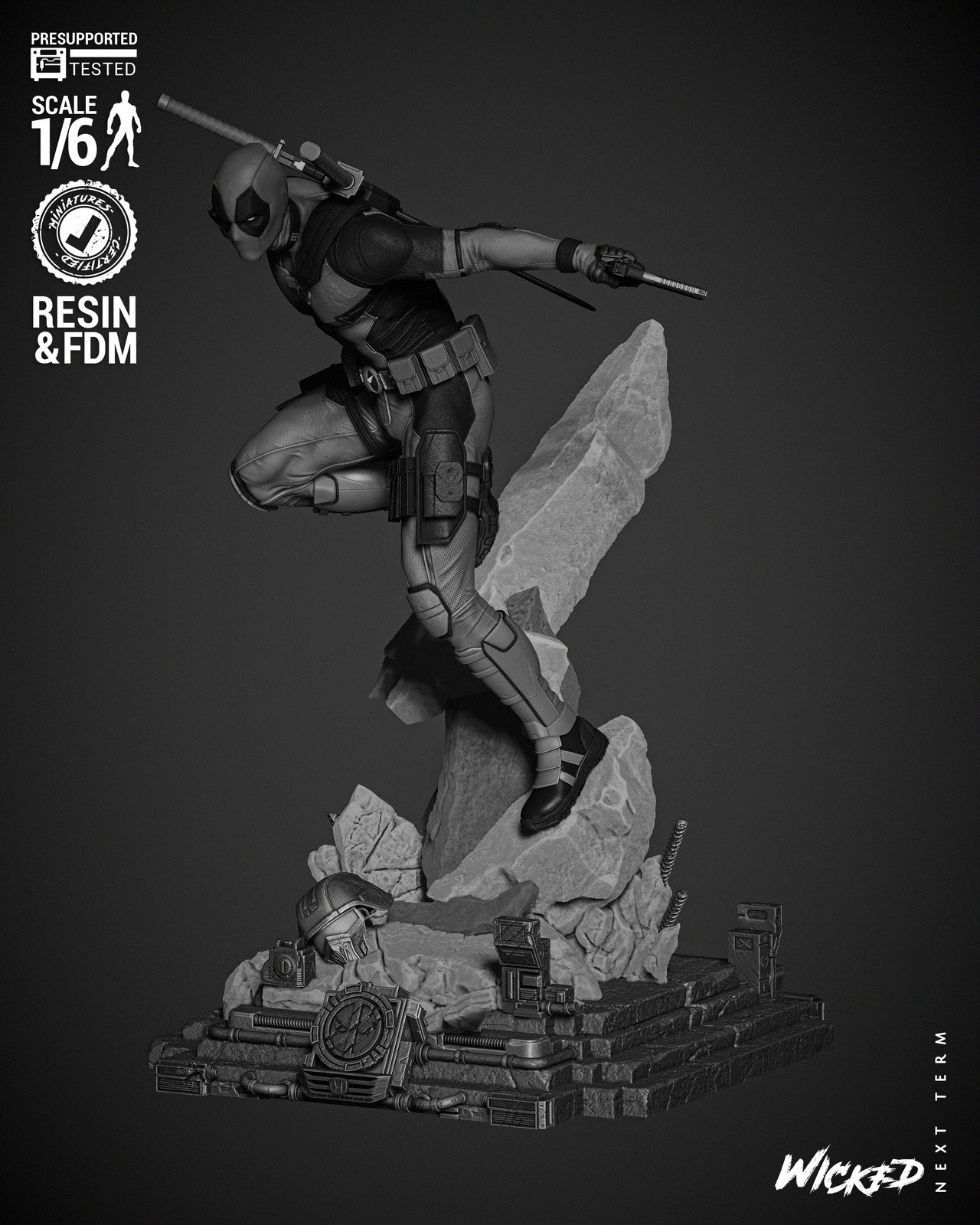 Deadpool 2024 Sculpture - Image 2