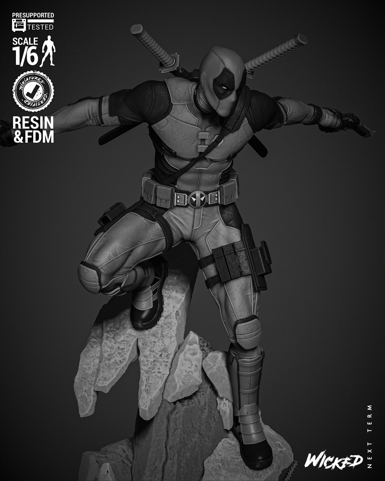 Deadpool 2024 Sculpture - Image 5