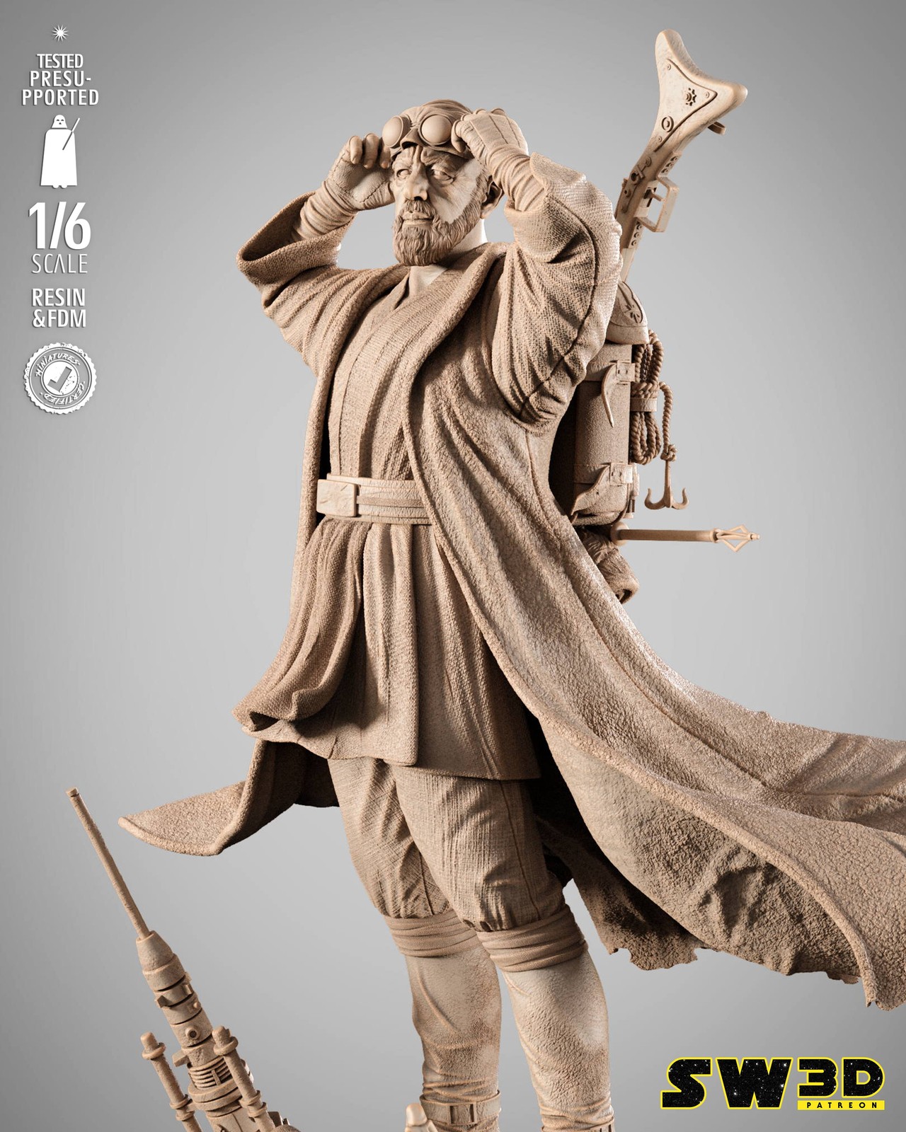 Old Ben Kenobi Sculpture - Image 3
