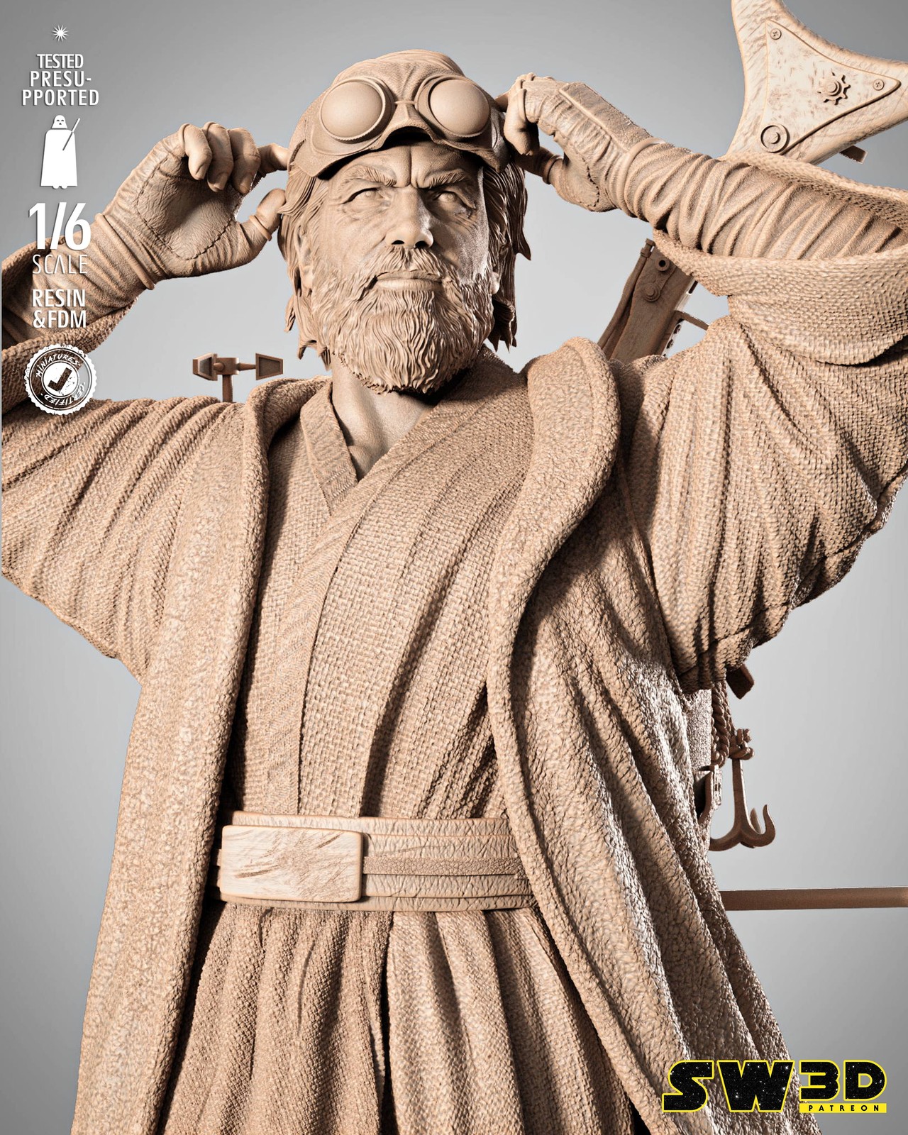 Old Ben Kenobi Sculpture - Image 4