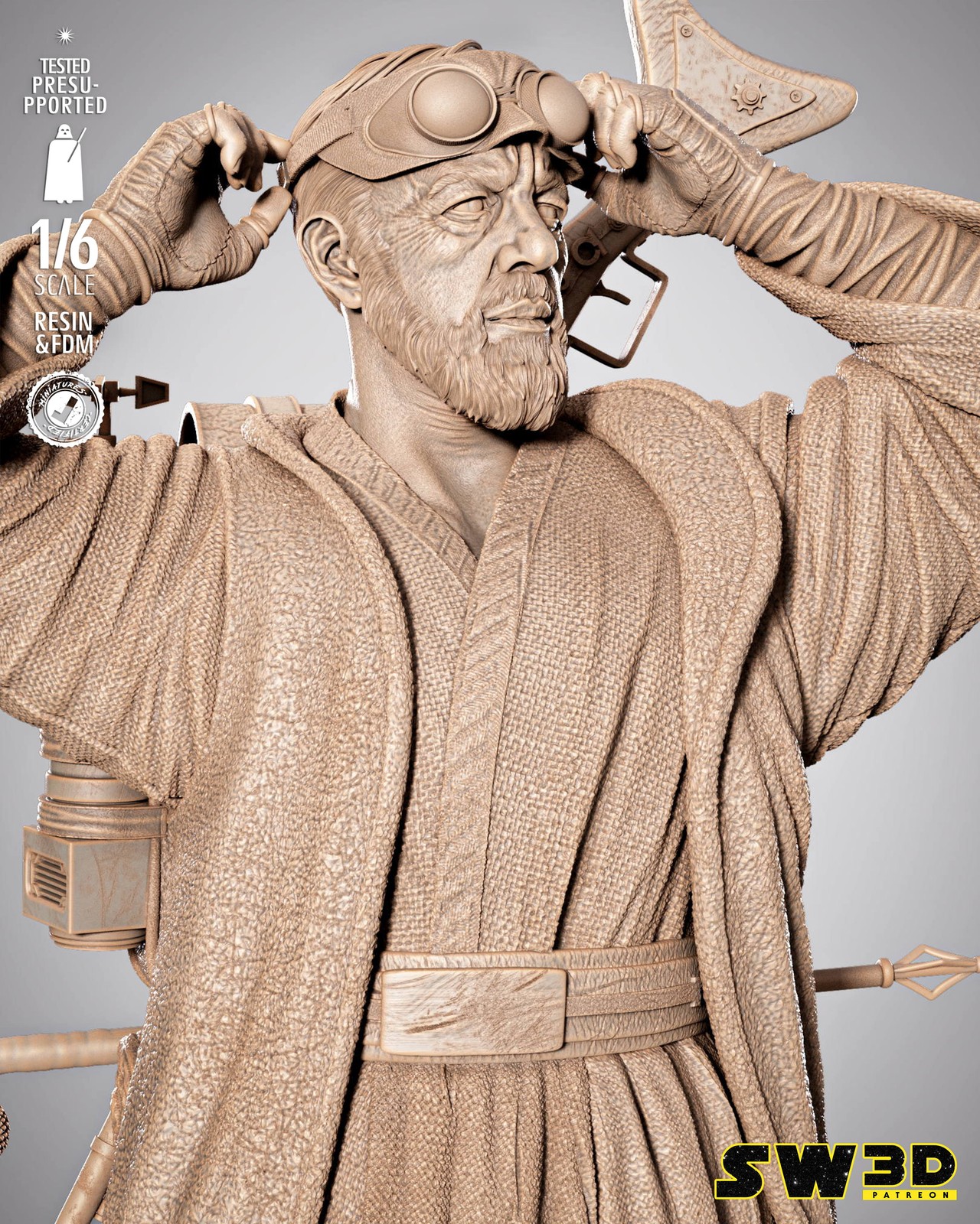 Old Ben Kenobi Sculpture - Image 5