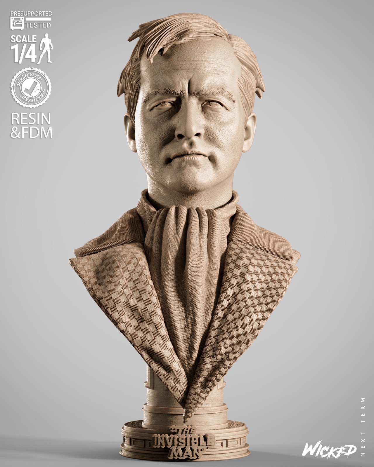 Invisible Man Portrait Bust