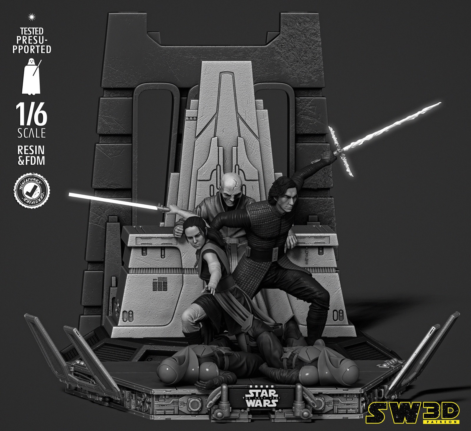 Kylo Ren and Rey Diorama - Image 2