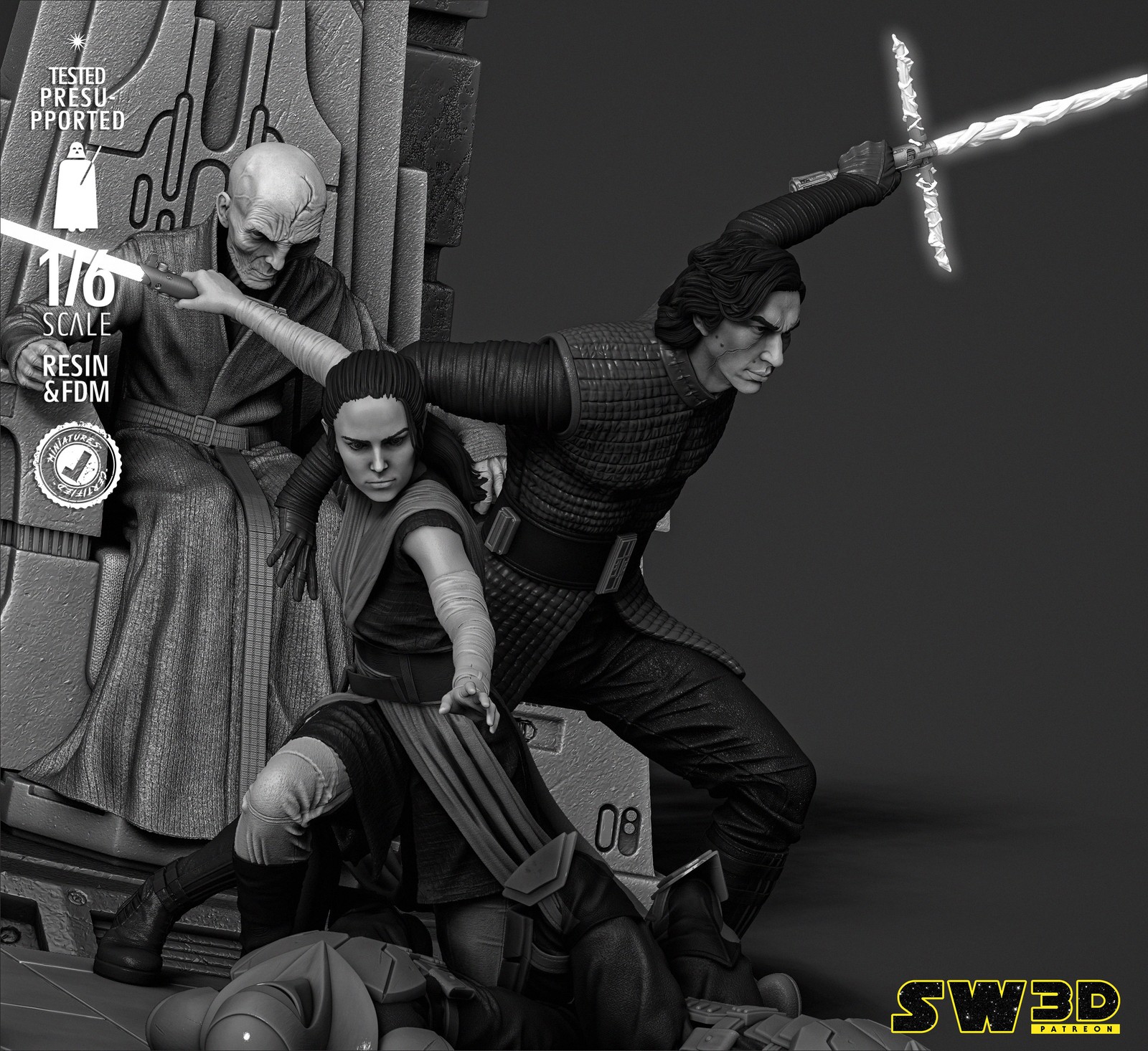 Kylo Ren and Rey Diorama - Image 4