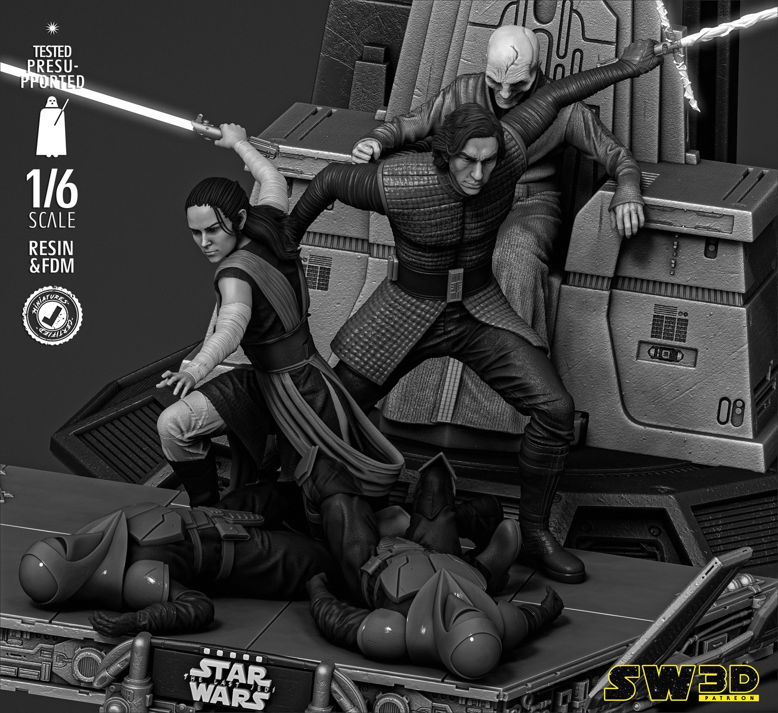 Kylo Ren and Rey Diorama - Image 5