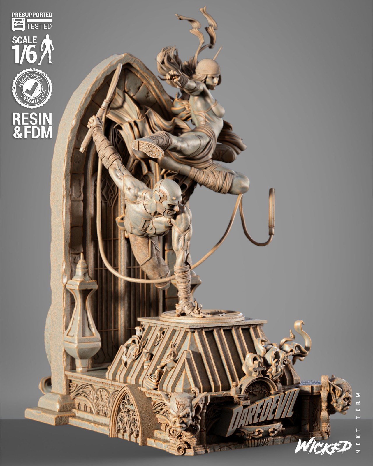 Daredevil & Elektra Diorama - Image 2