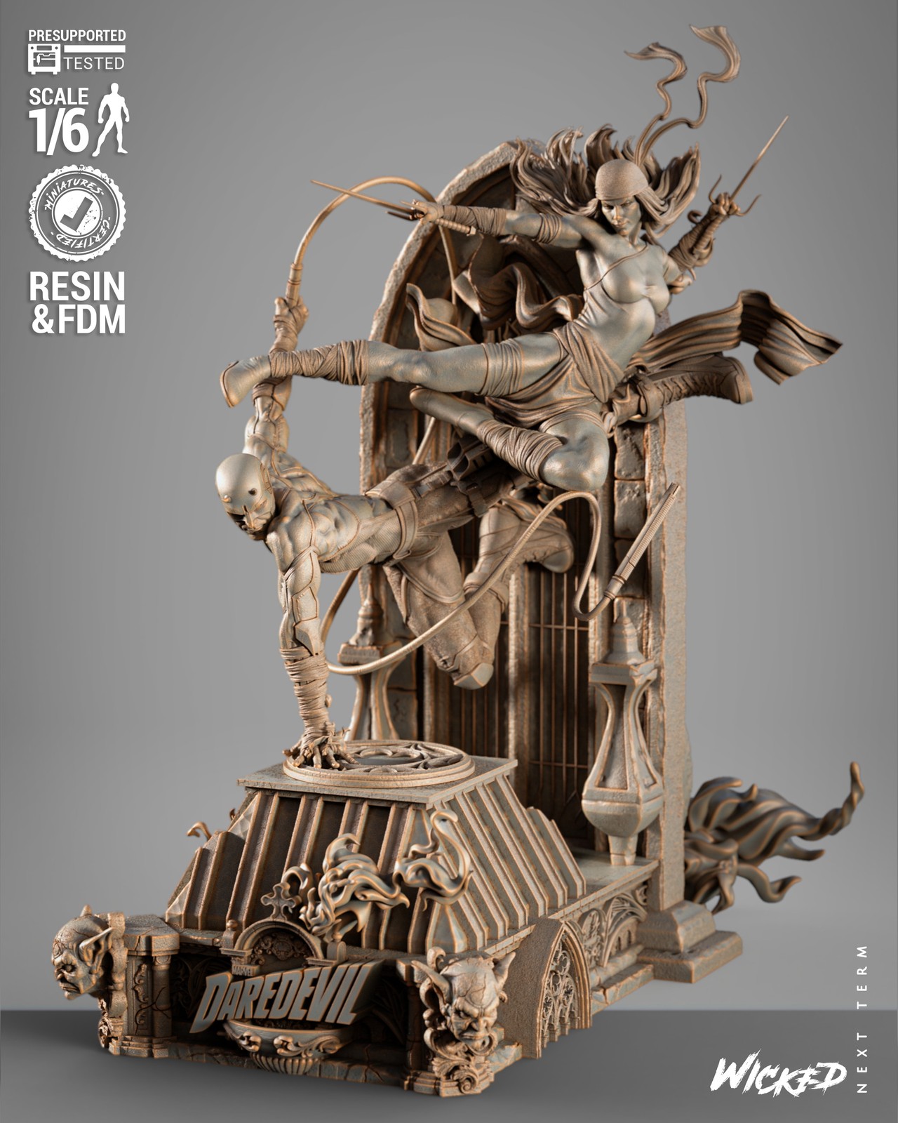 Daredevil & Elektra Diorama - Image 3