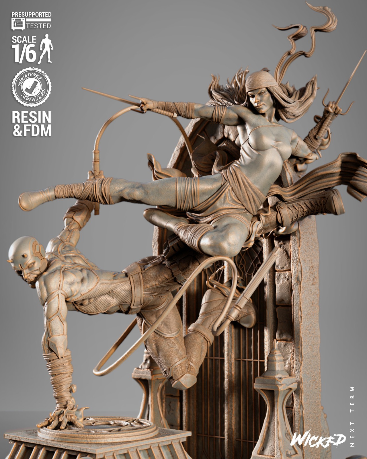 Daredevil & Elektra Diorama - Image 5