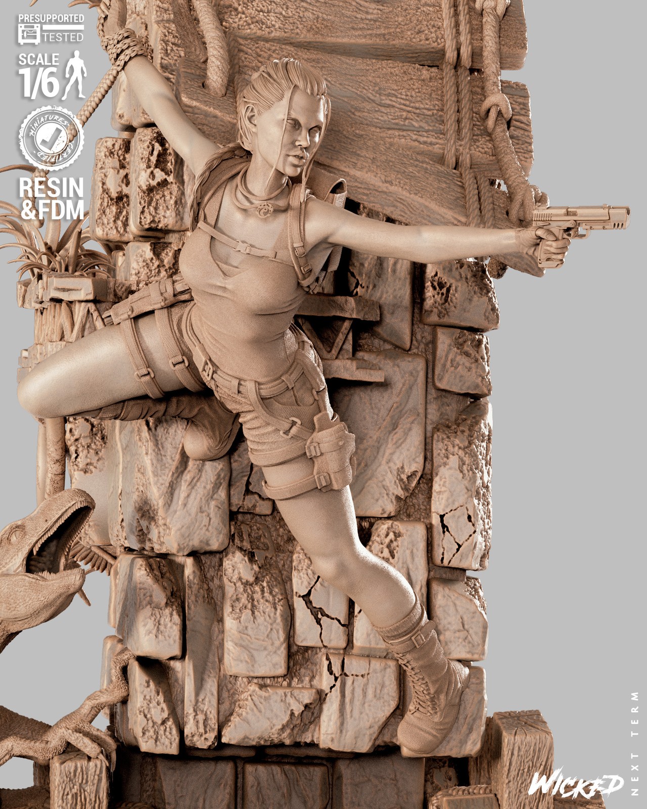 Lara Croft Sculpture - Image 4