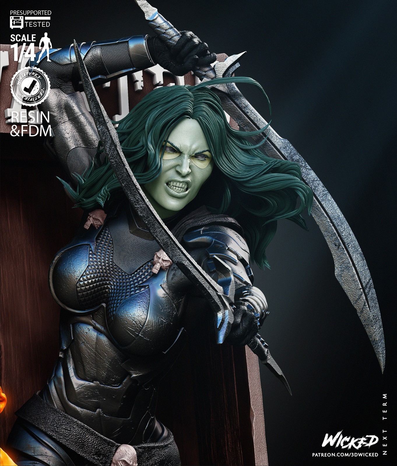 Gamora Comic Version Poster Bust - Image 4