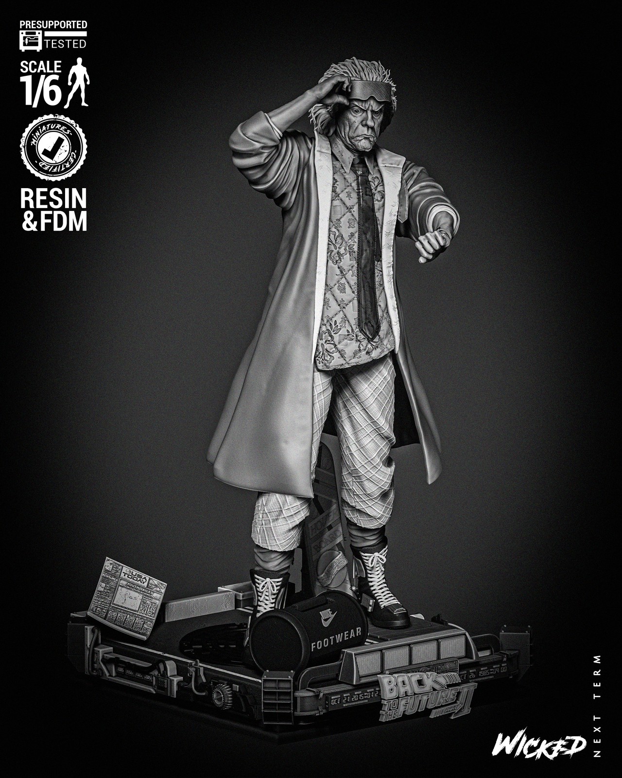 Dr. Emmett Brown Sculpture - Image 2