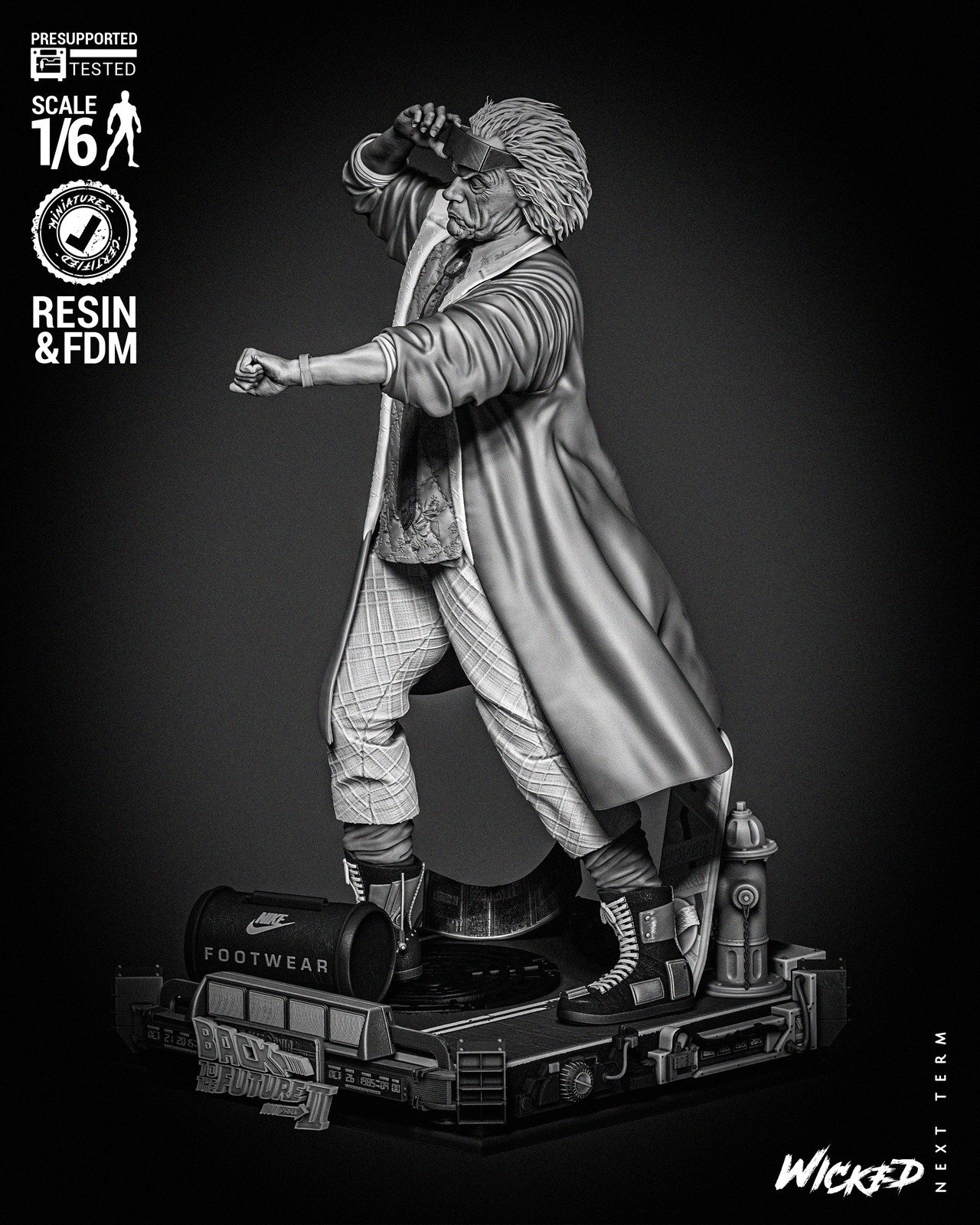 Dr. Emmett Brown Sculpture - Image 3