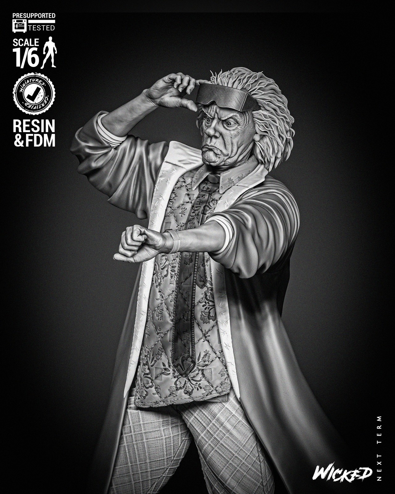 Dr. Emmett Brown Sculpture - Image 5