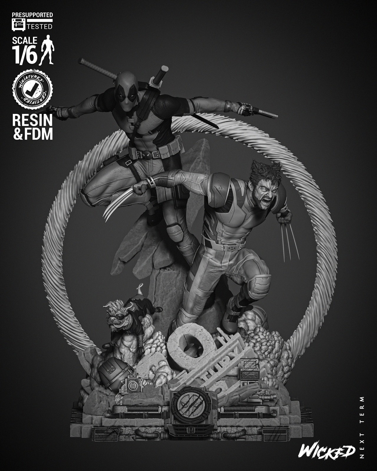 Deadpool & Wolverine - Diorama (Marvel)
