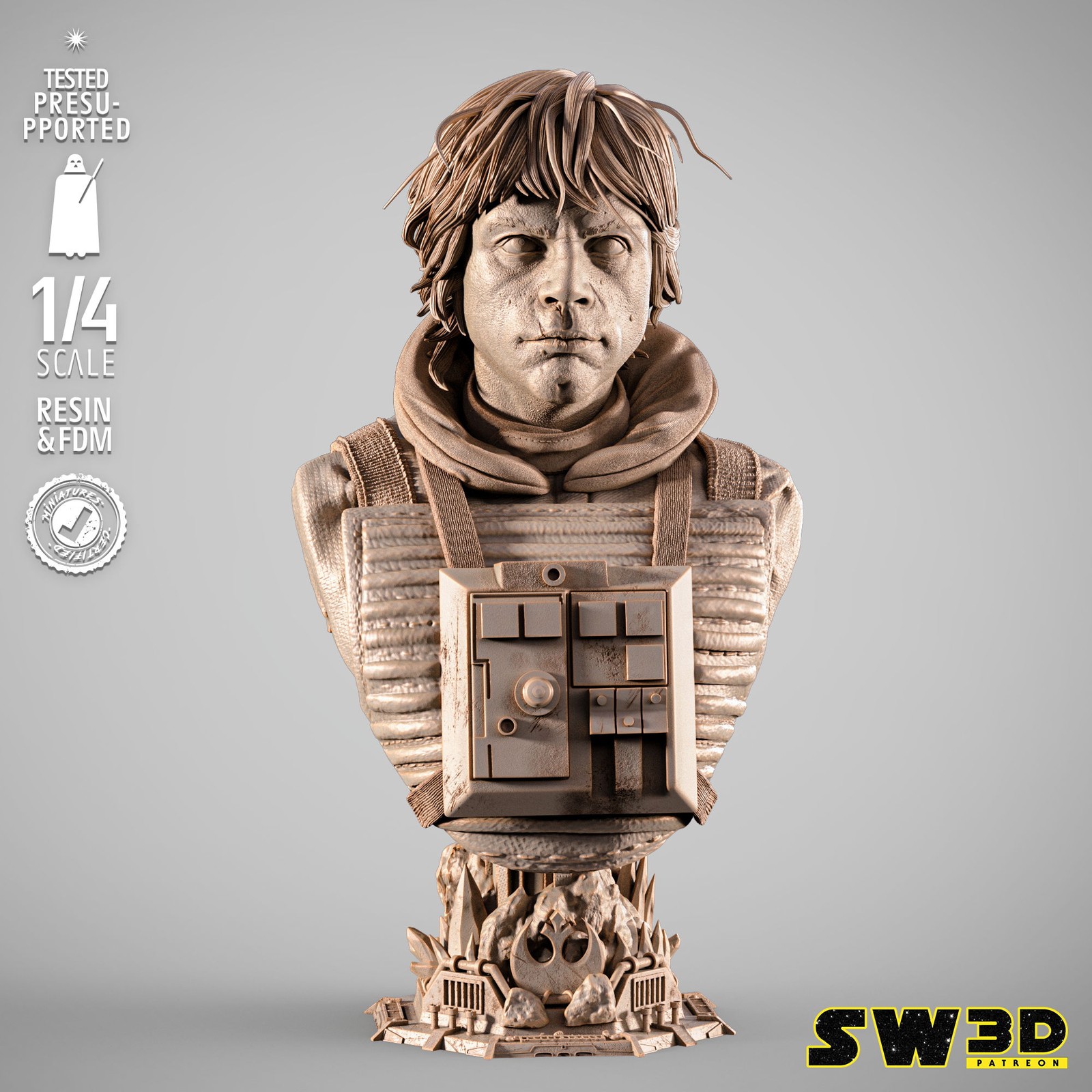 Luke Pilot Portrait Bust