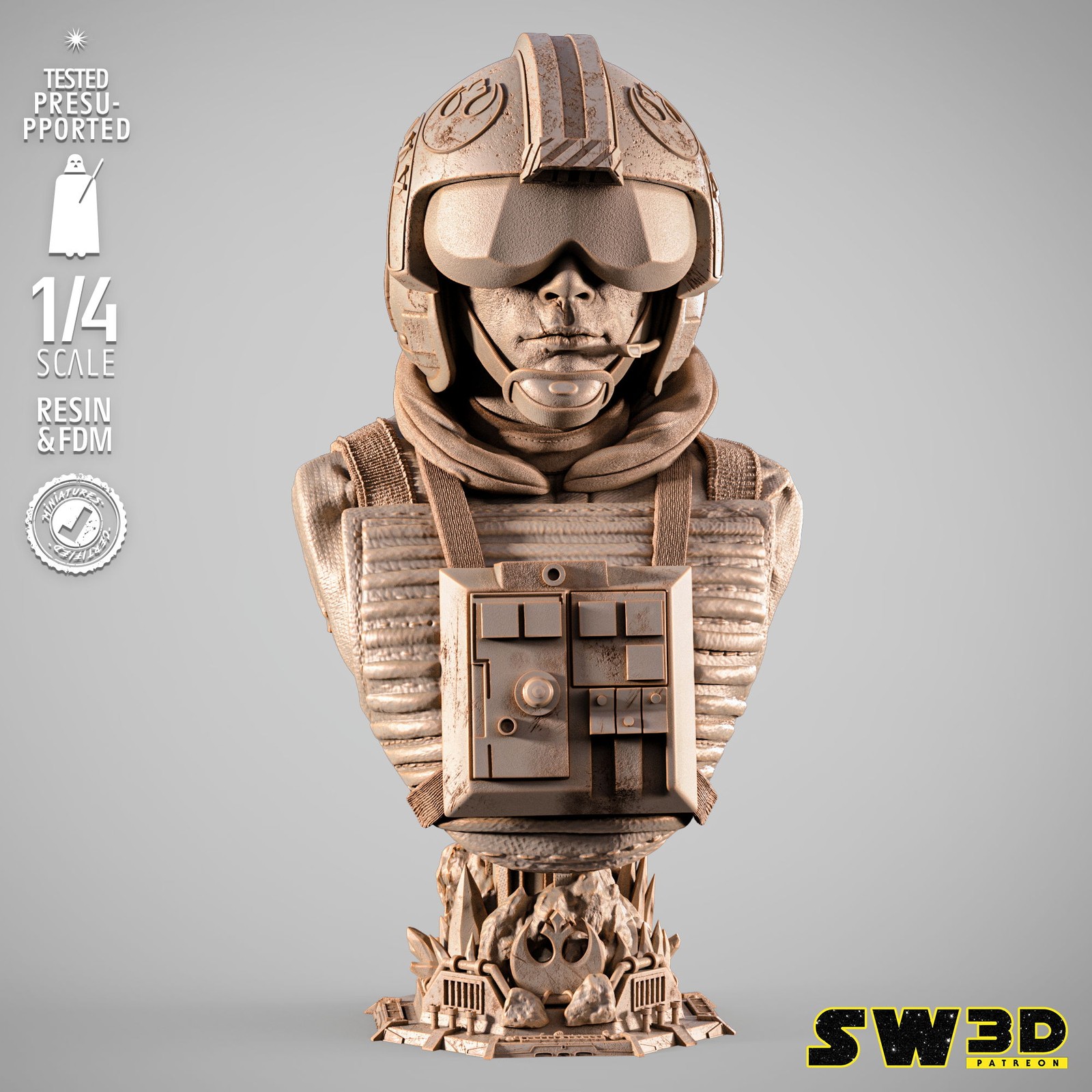 Luke Pilot Portrait Bust - Image 2