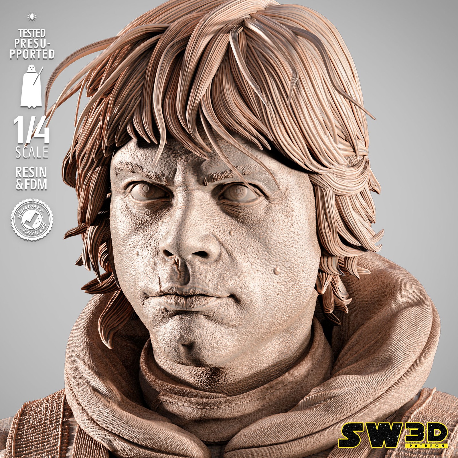 Luke Pilot Portrait Bust - Image 3