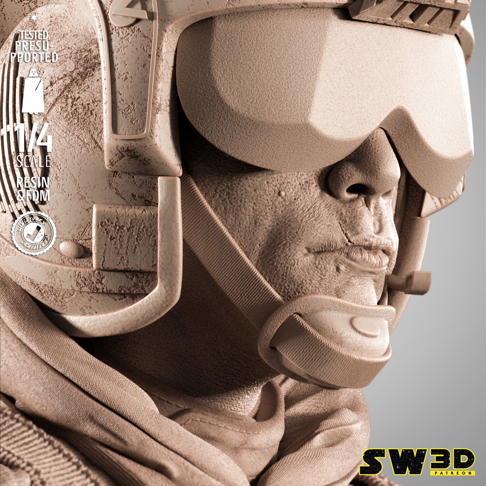 Luke Pilot Portrait Bust - Image 5