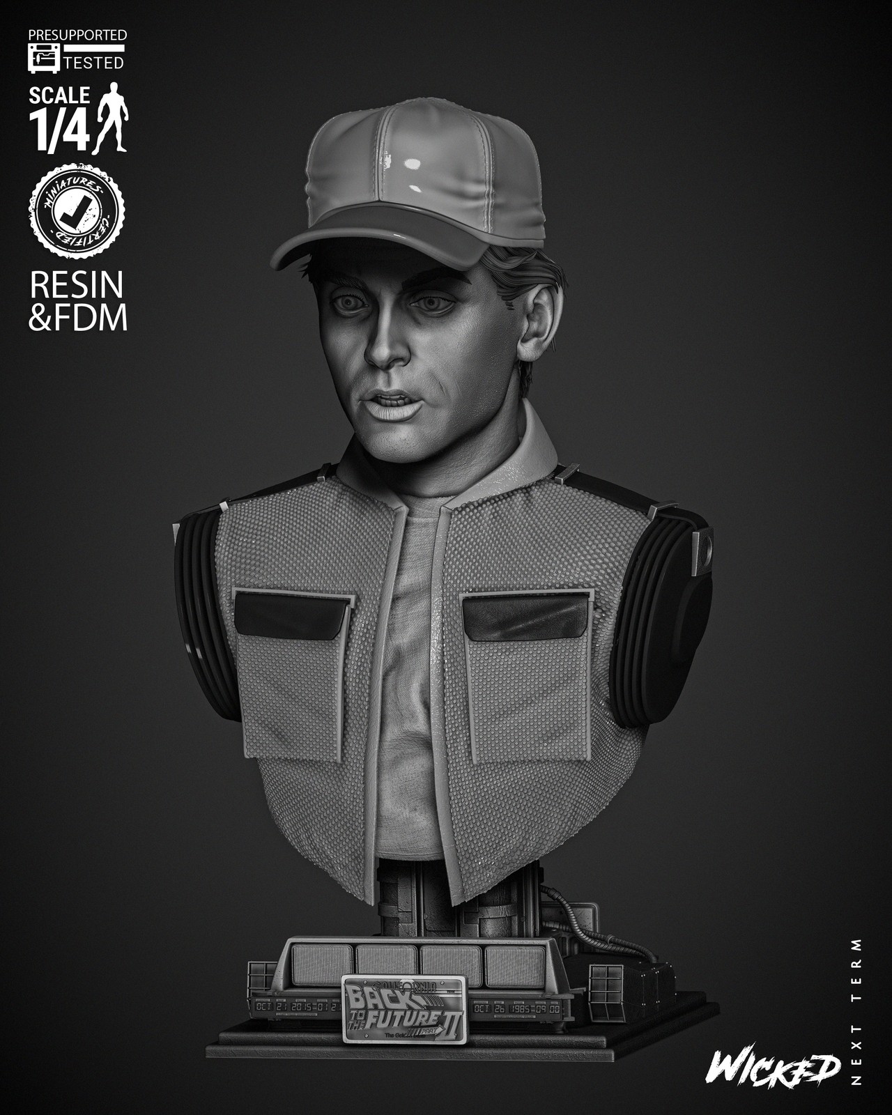 Marty McFly Bust Portrait - Image 2