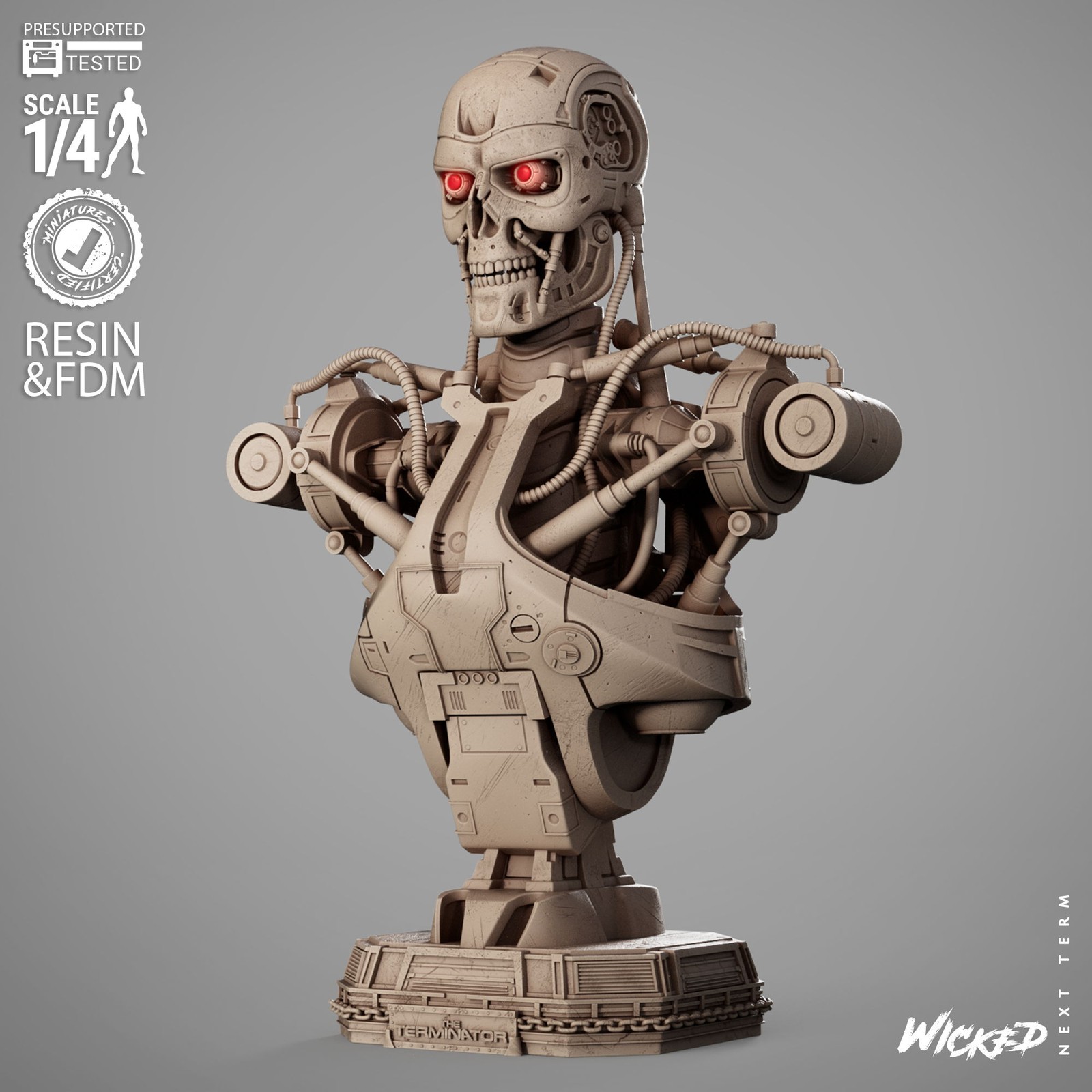 T800 Portrait Bust - Image 2