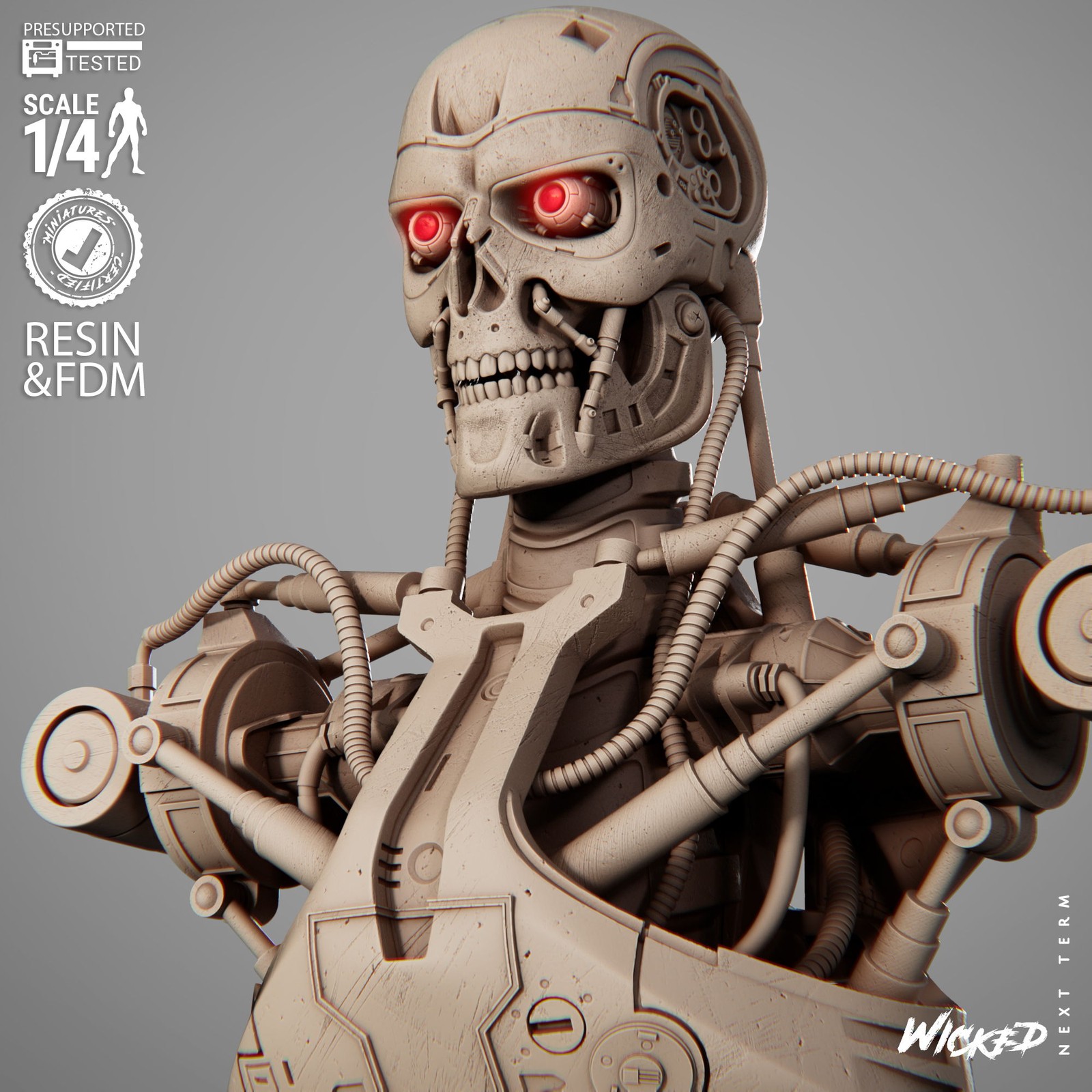 T800 Portrait Bust - Image 3