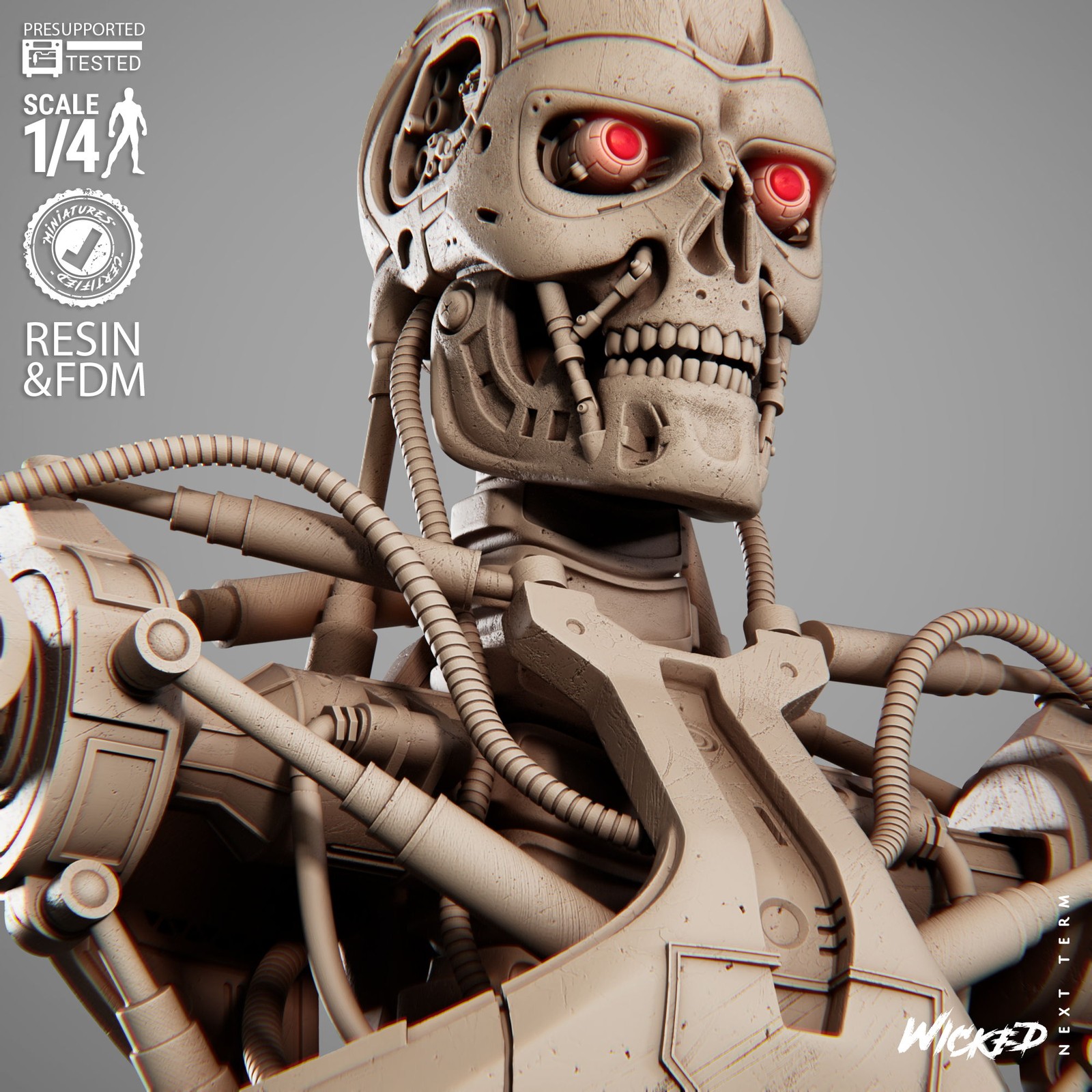 T800 Portrait Bust - Image 4