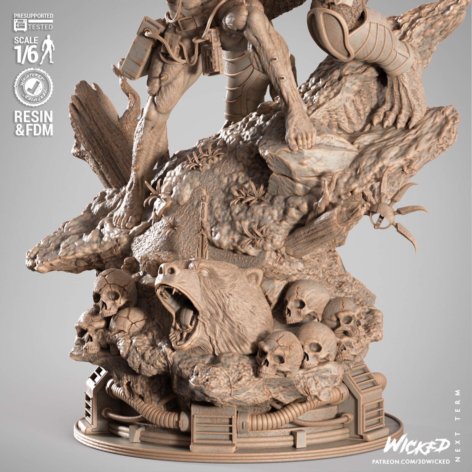 Weapon vs Predator Diorama