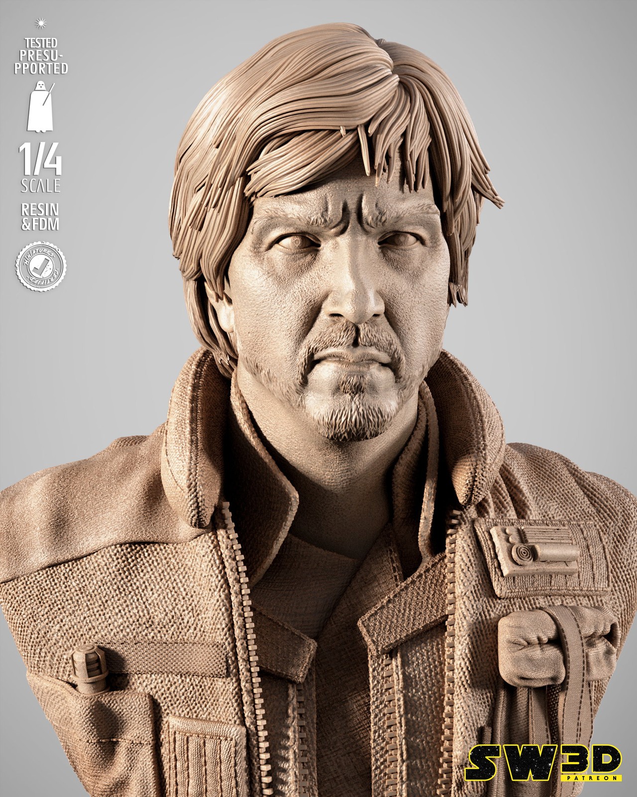 Cassian Andor Portrait Bust - Image 2