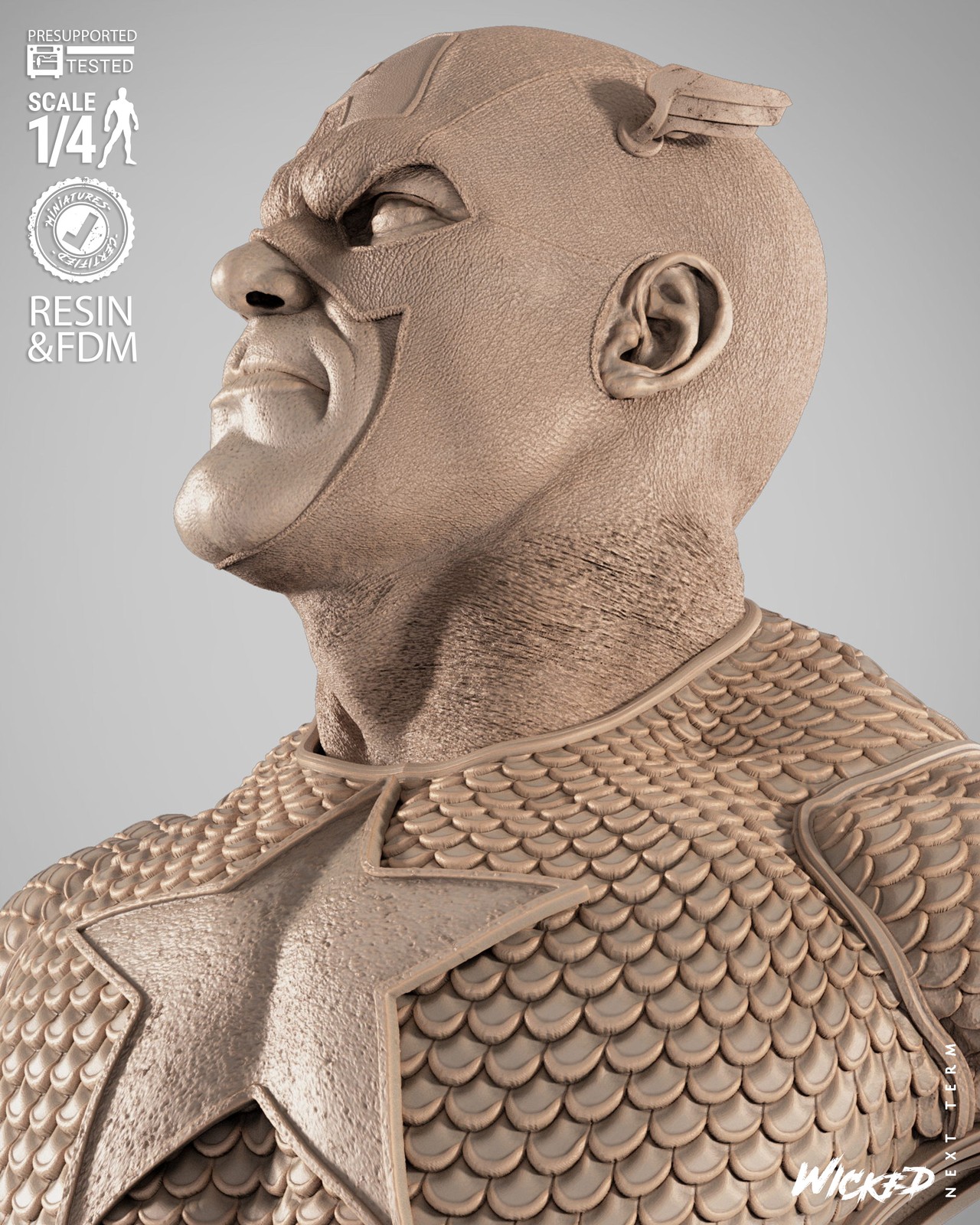Captain America Portrait Bust - Image 3