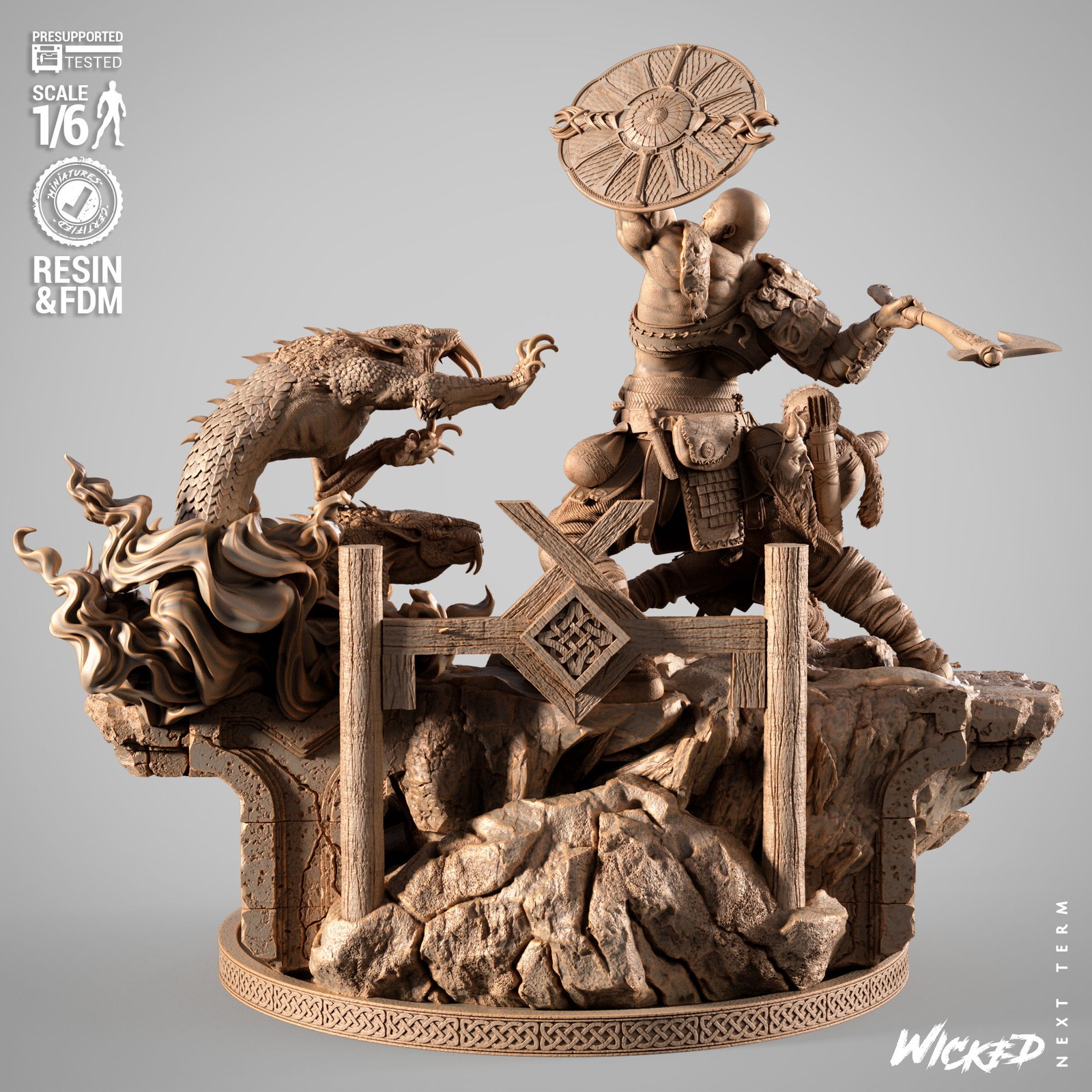 God Of War 4 Diorama - Image 3